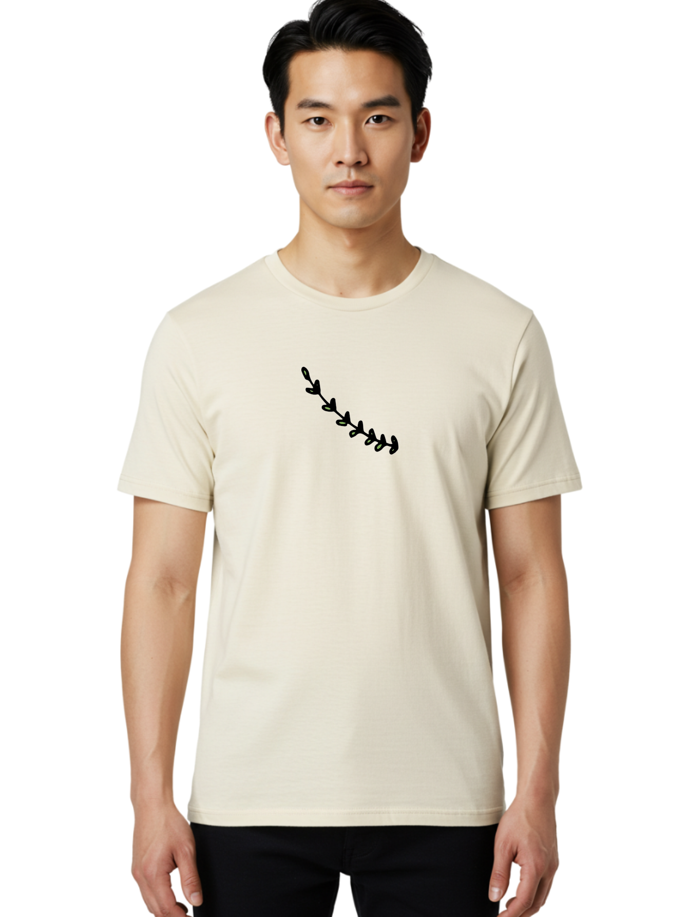 Mistletoe Men'S Graphic Tee, 100% Cotton, Comfortable Casual Summer Wear, Machine Washable, Mistletoe Illustration, Festive Decor, Holiday Symbol, Christmas Tradition, Romantic Gesture, Winter Wonderland, Evergreen Sprig -  Aaa996