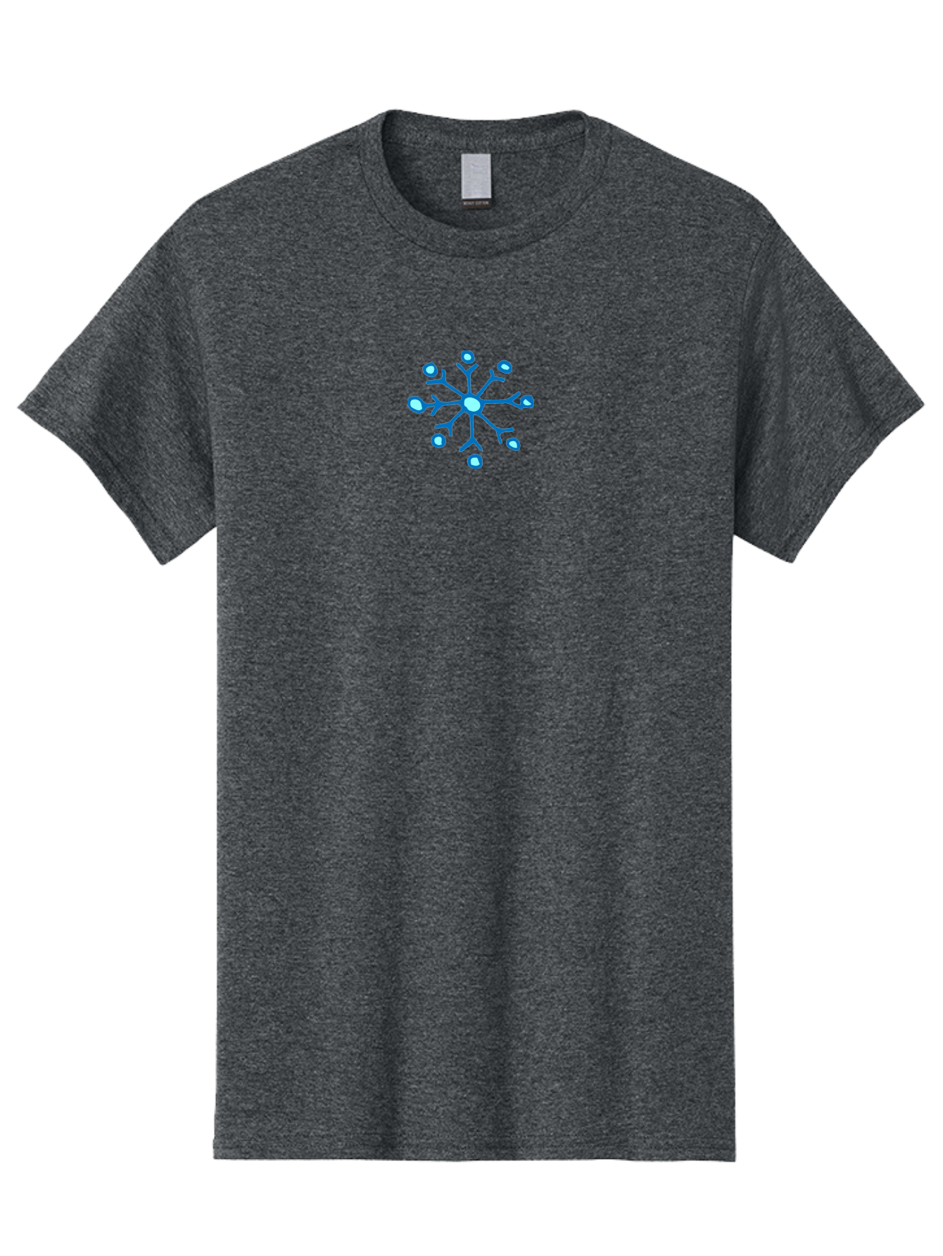 Neuron Men'S Graphic Tee, 100% Cotton, Comfortable Casual Summer Wear, Machine Washable, Blue Neuron Illustration, Dendrites And Cell Body, Neuroscience Graphic, Neuron Structure, Abstract Blue Design, Neuron Anatomy, Simple Neuron Diagram Aab005 7