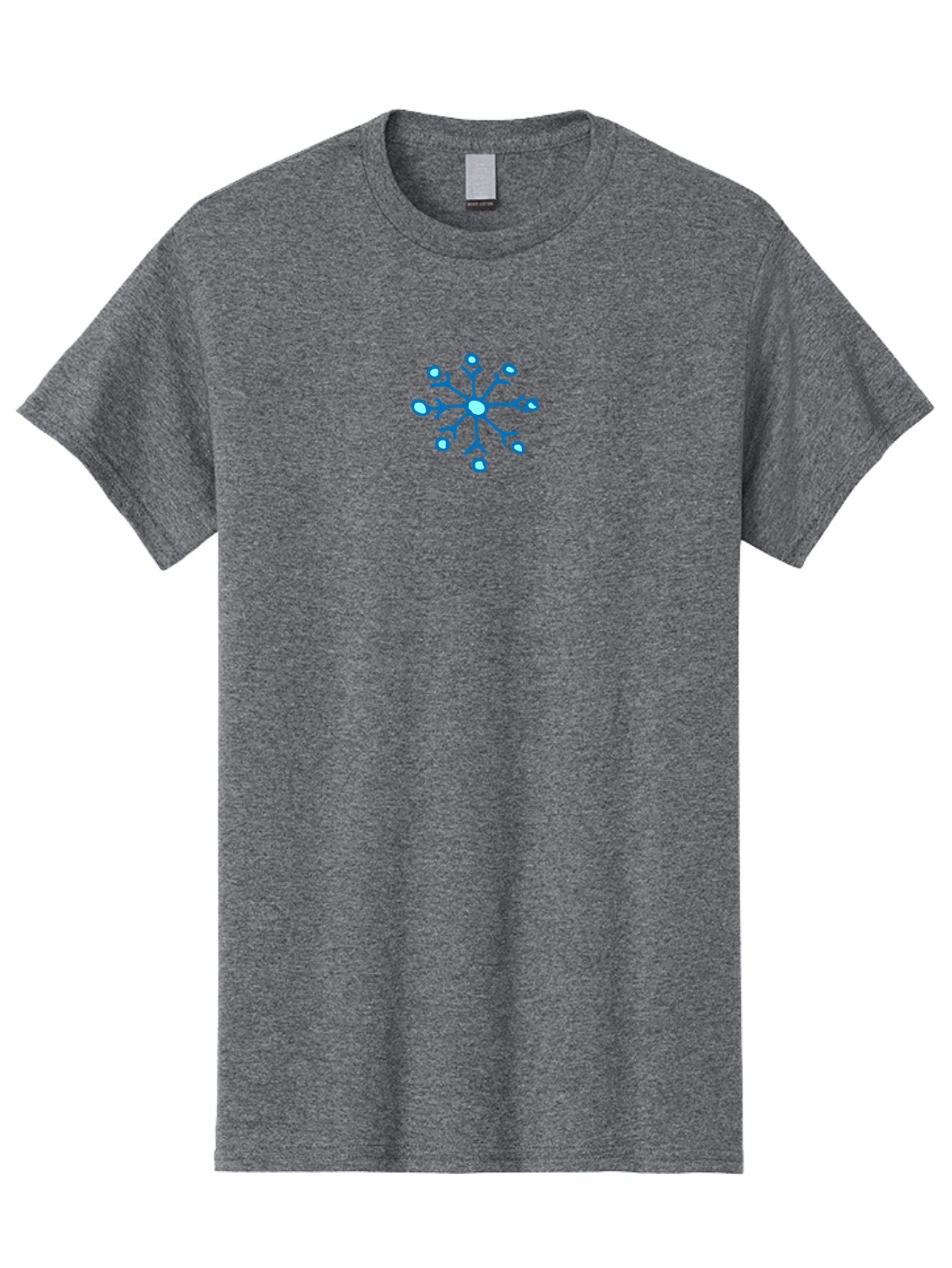 Neuron Men'S Graphic Tee, 100% Cotton, Comfortable Casual Summer Wear, Machine Washable, Blue Neuron Illustration, Dendrites And Cell Body, Neuroscience Graphic, Neuron Structure, Abstract Blue Design, Neuron Anatomy, Simple Neuron Diagram Aab005