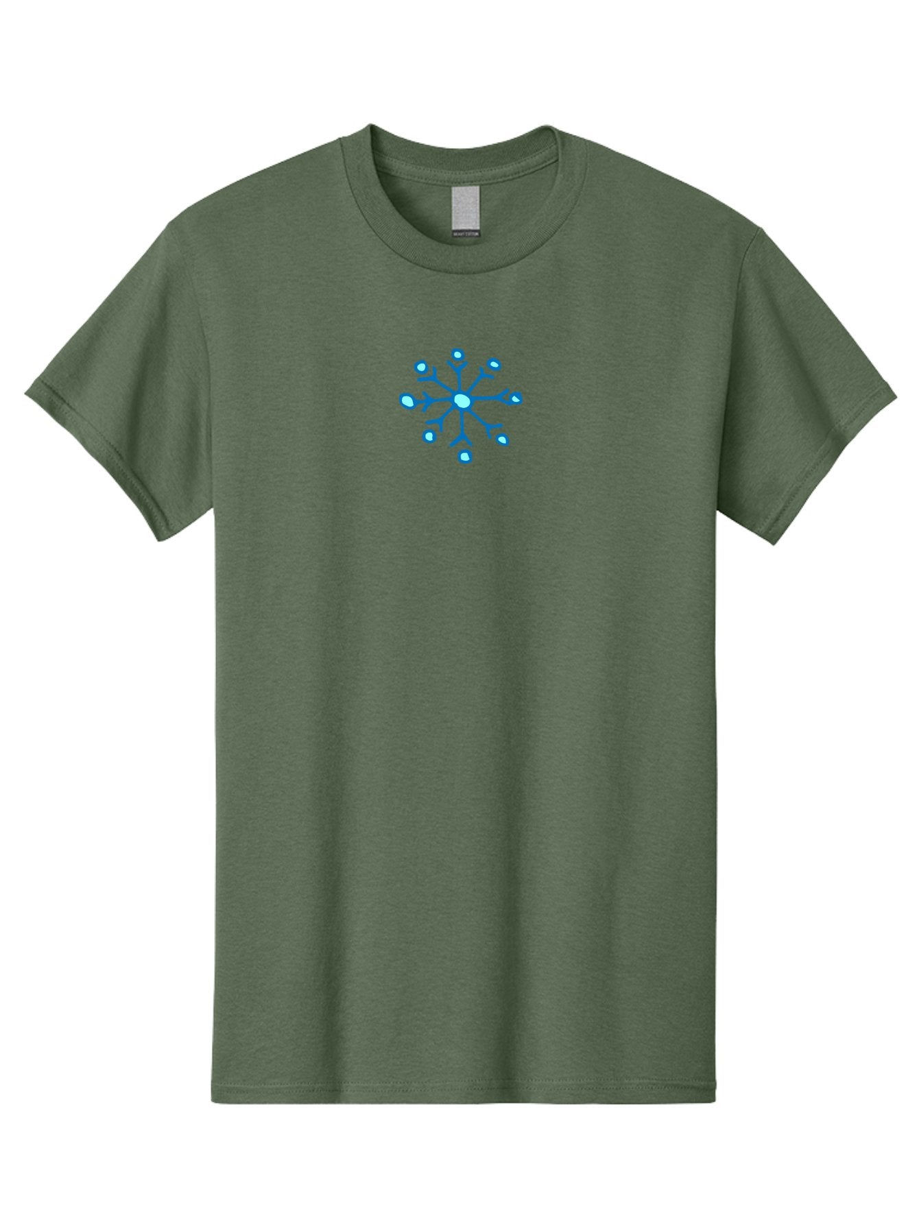 Neuron Men'S Graphic Tee, 100% Cotton, Comfortable Casual Summer Wear, Machine Washable, Blue Neuron Illustration, Dendrites And Cell Body, Neuroscience Graphic, Neuron Structure, Abstract Blue Design, Neuron Anatomy, Simple Neuron Diagram Aab005