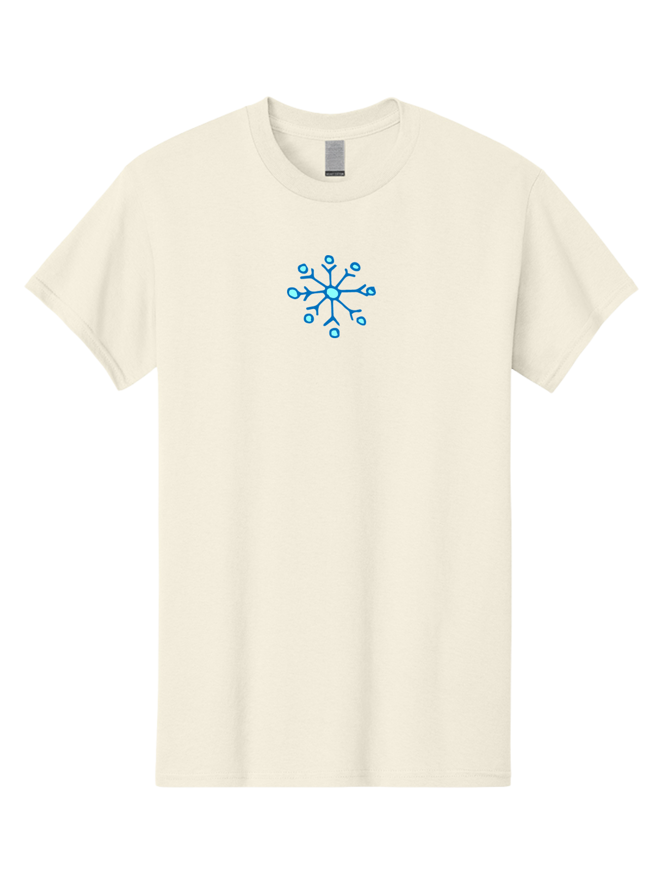 Neuron Men'S Graphic Tee, 100% Cotton, Comfortable Casual Summer Wear, Machine Washable, Blue Neuron Illustration, Dendrites And Cell Body, Neuroscience Graphic, Neuron Structure, Abstract Blue Design, Neuron Anatomy, Simple Neuron Diagram Aab005 17