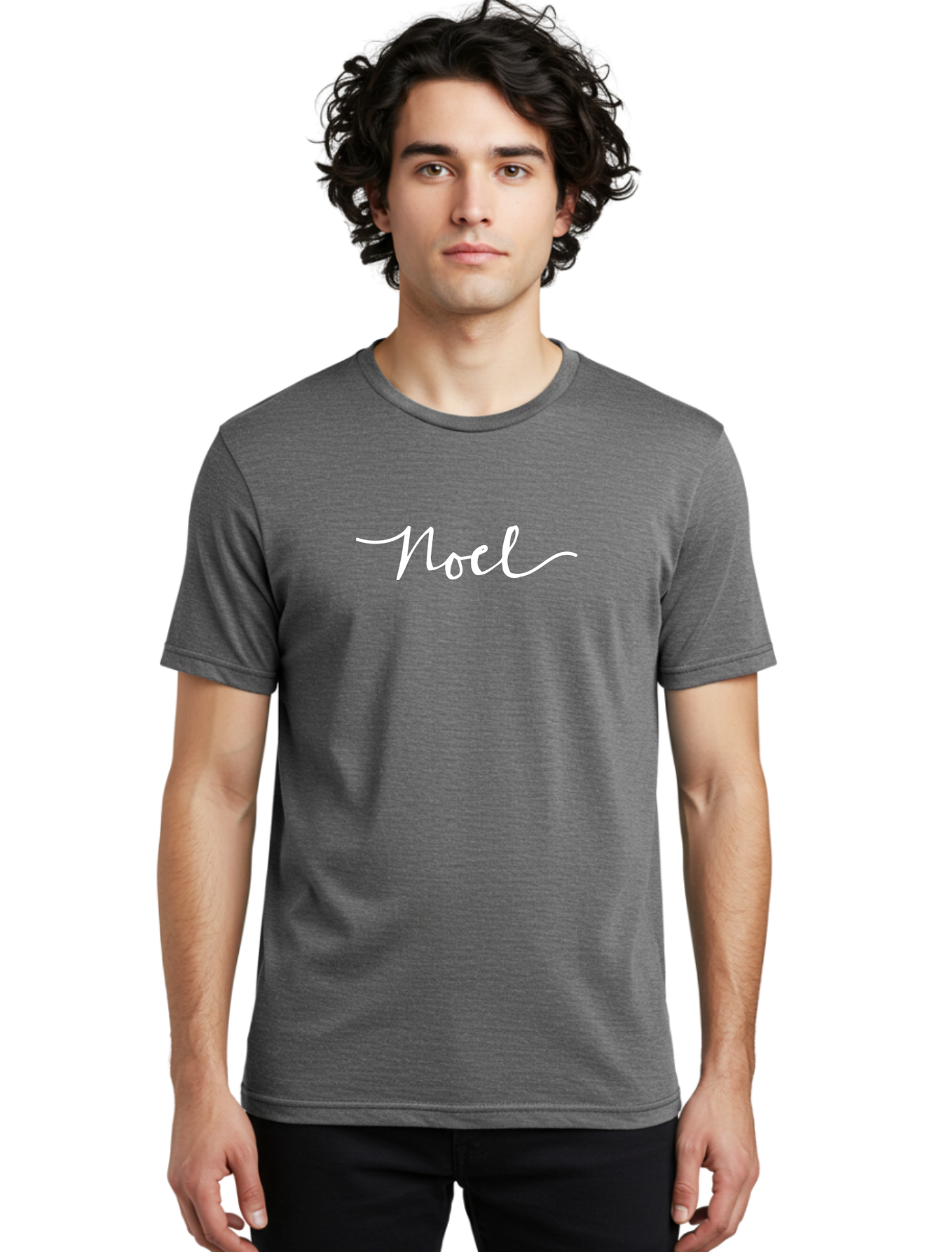 Noel-3 Men'S Graphic Tee, 100% Cotton, Comfortable Casual Summer Wear, Machine Washable, Noel, Cursive Script, Christmas Name, Holiday Greeting, Festive Typography, Elegant Lettering, Winter Wonderland Aab008 22