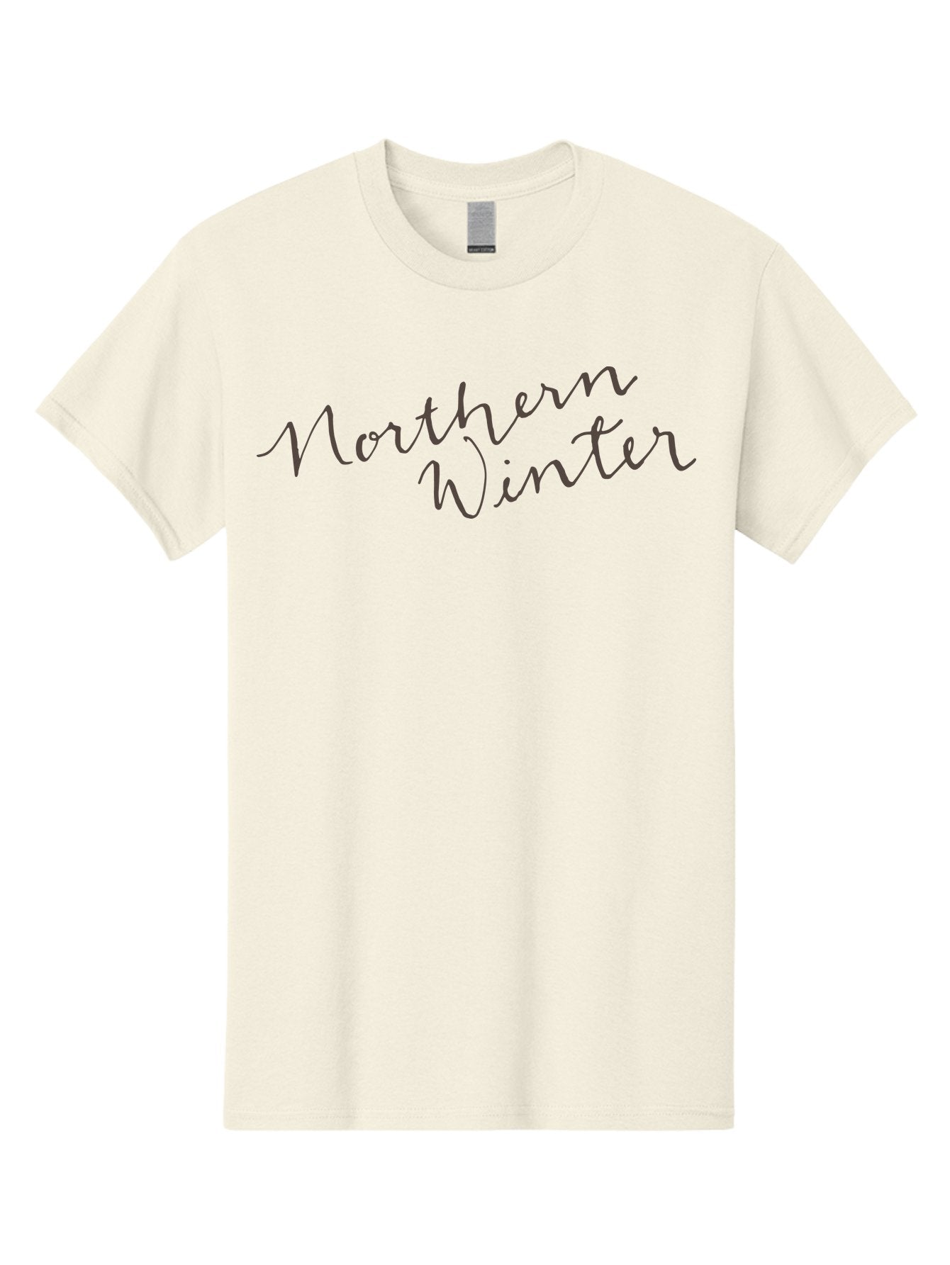 Northern-Winter-1 Men'S Graphic Tee, 100% Cotton, Comfortable Casual Summer Wear, Machine Washable, Winter Season, Cold Weather, Northern Hemisphere, Cursive Text, Frosty Vibes, Holiday Feel, Winter Wonderland Aab012 12