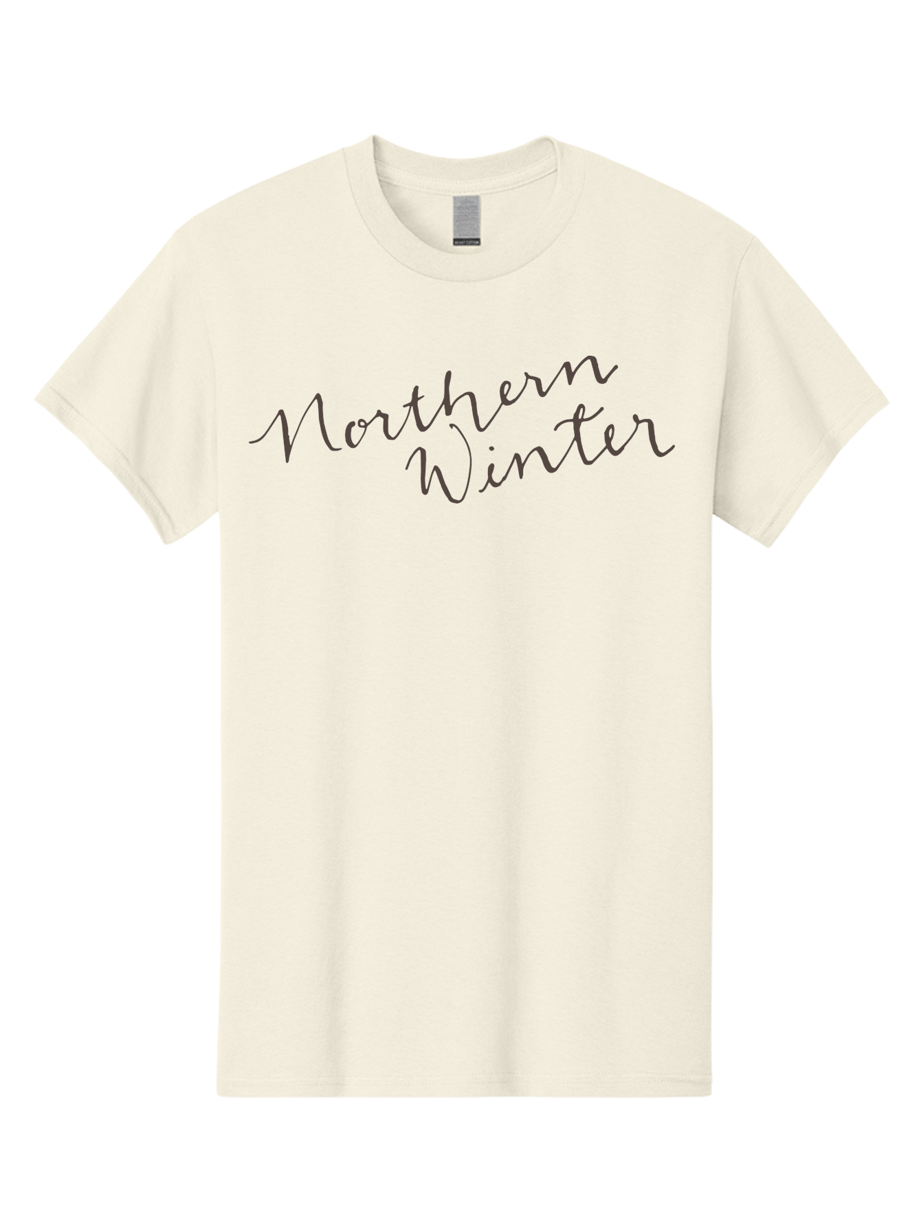 Northern-Winter-1 Men'S Graphic Tee, 100% Cotton, Comfortable Casual Summer Wear, Machine Washable, Winter Season, Cold Weather, Northern Hemisphere, Cursive Text, Frosty Vibes, Holiday Feel, Winter Wonderland Aab012 17