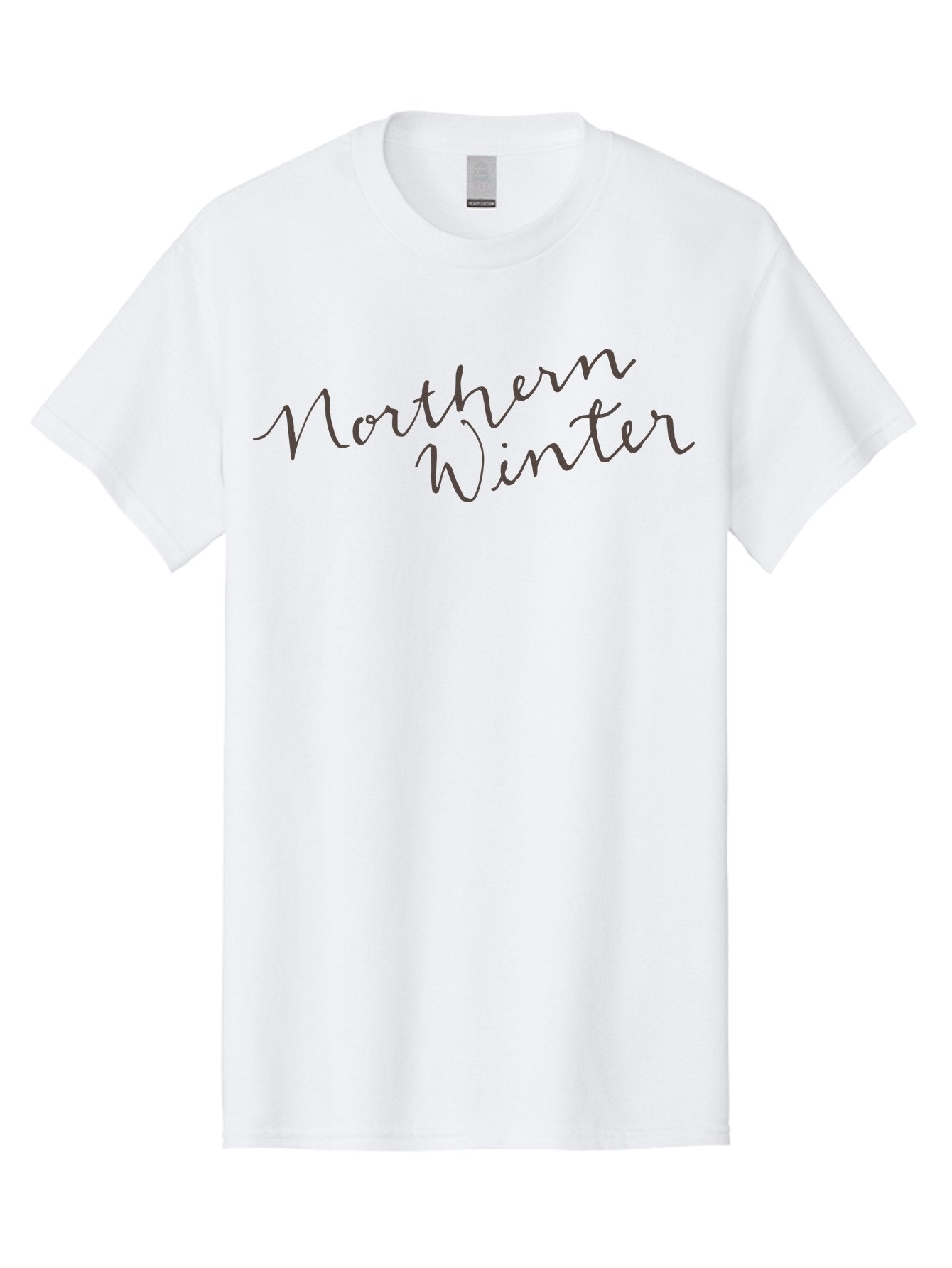 Northern-Winter-1 Men'S Graphic Tee, 100% Cotton, Comfortable Casual Summer Wear, Machine Washable, Winter Season, Cold Weather, Northern Hemisphere, Cursive Text, Frosty Vibes, Holiday Feel, Winter Wonderland Aab012 6