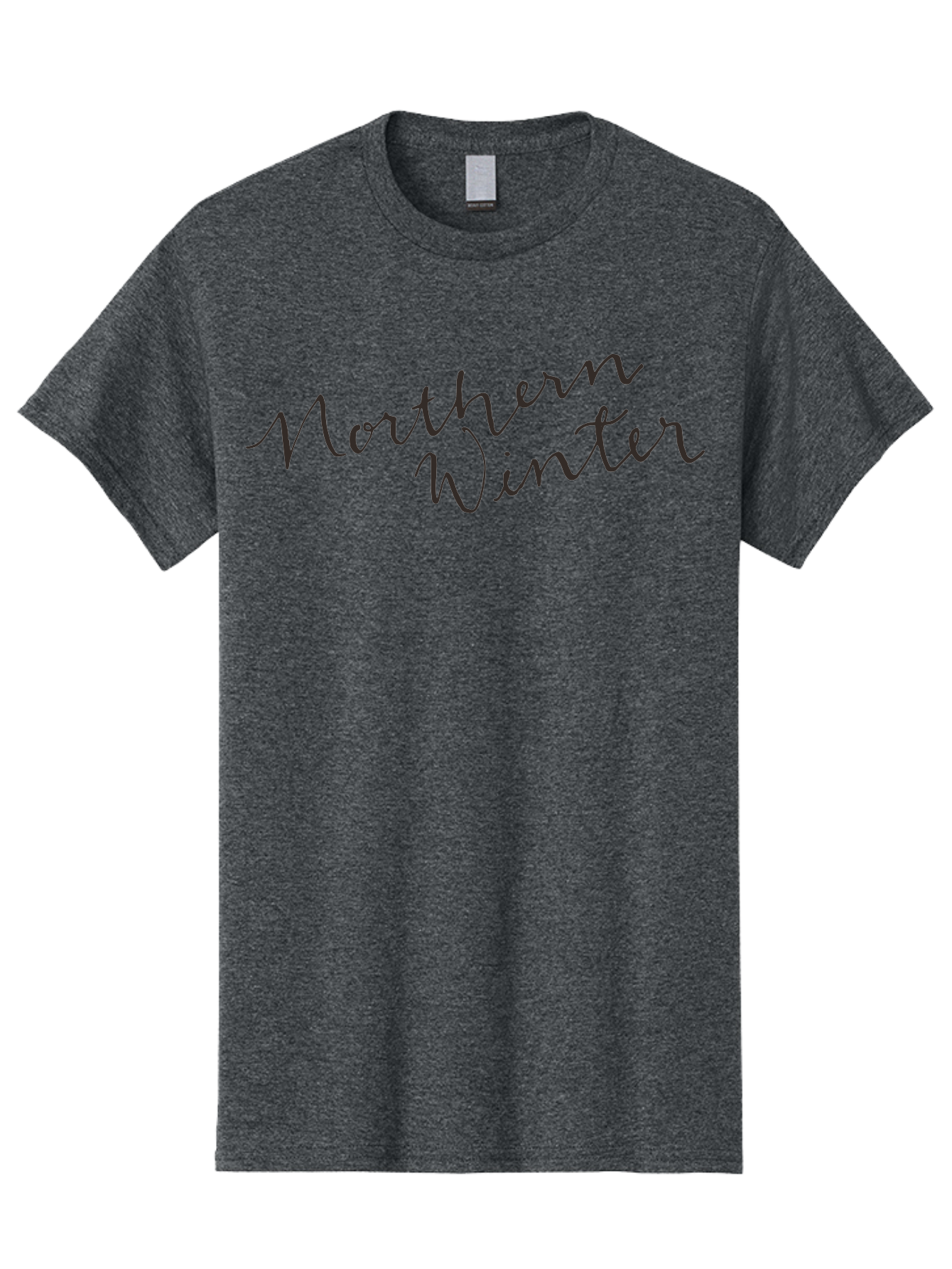 Northern-Winter-2 Men'S Graphic Tee, 100% Cotton, Comfortable Casual Summer Wear, Machine Washable, Northern Winter, Winter Season, Seasonal Theme, Cursive Text, Black Script, Frosty Feel, Cold Weather, Winter Vibes Aab013 7