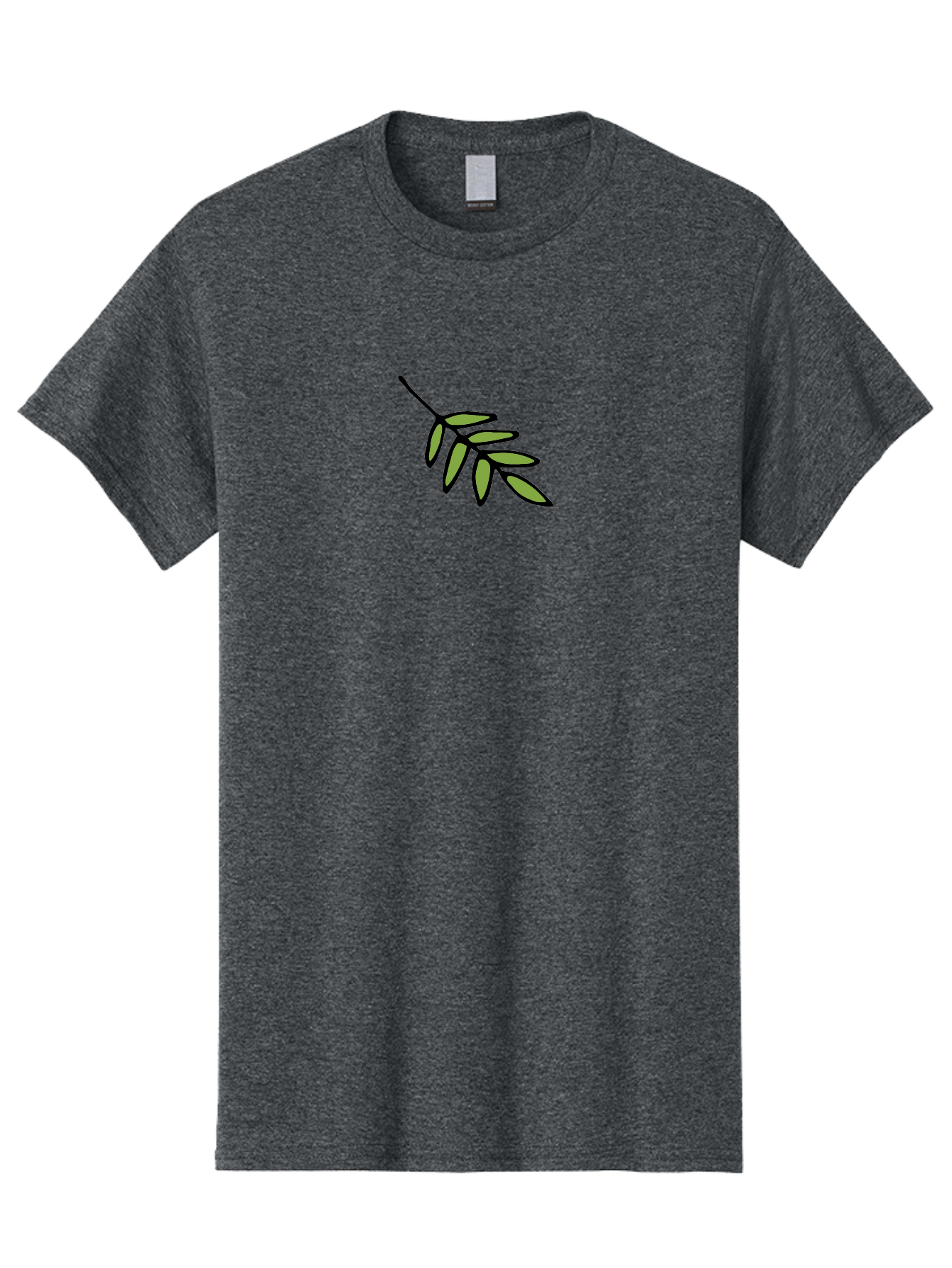 Olive-Branch-1 Men'S Graphic Tee, 100% Cotton, Comfortable Casual Summer Wear, Machine Washable, Olive Branch, Symbol Of Peace, Simple Illustration, Minimalist Design, Black Outline, Leafy Greens, Symbolic Imagery, Peace Sign Aab020 7