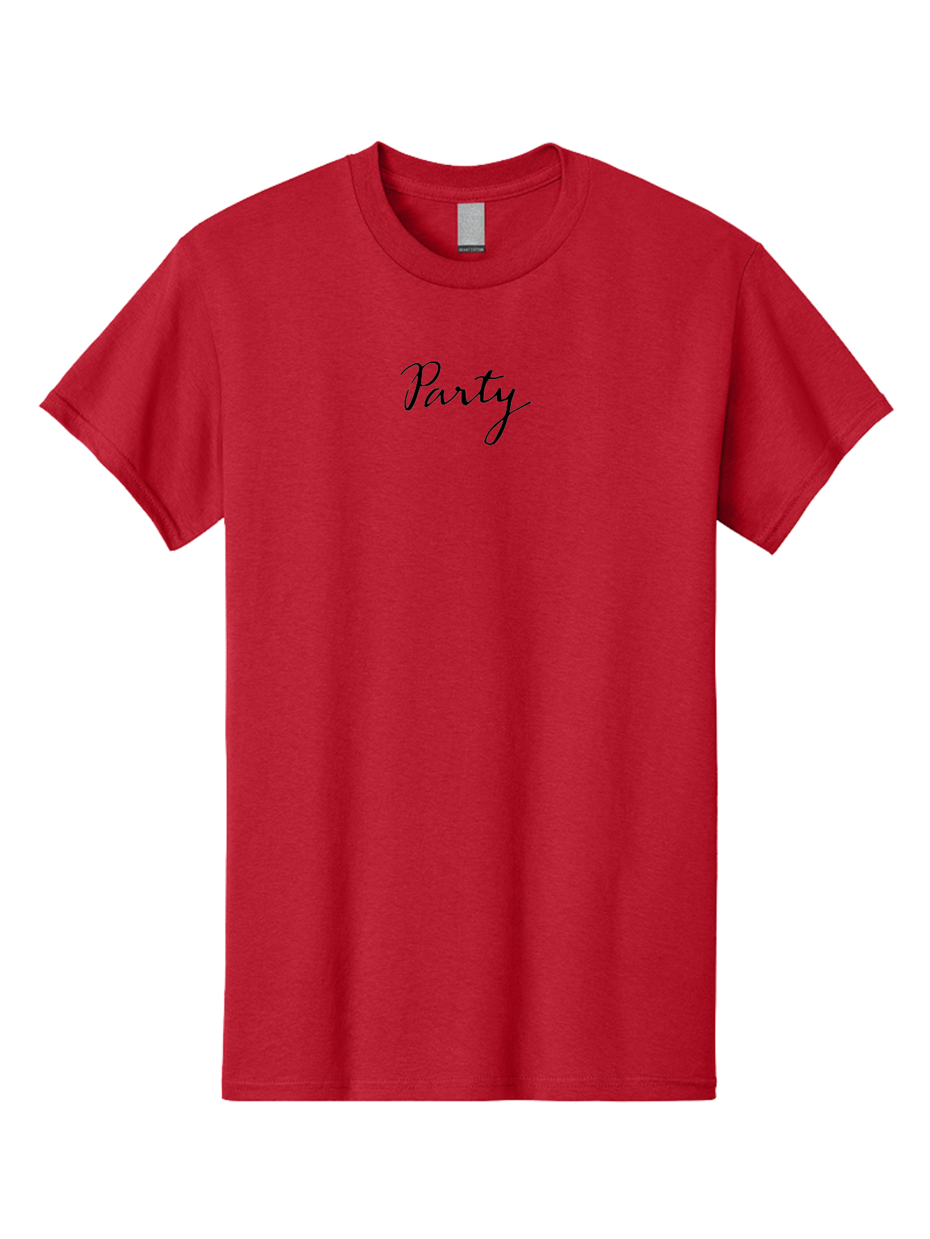 Party-1 Men'S Graphic Tee, 100% Cotton, Comfortable Casual Summer Wear, Machine Washable, Party Theme, Celebration Graphics, Festive Design, Party Invitation, Event Promotion, Cursive Text Aab023 23