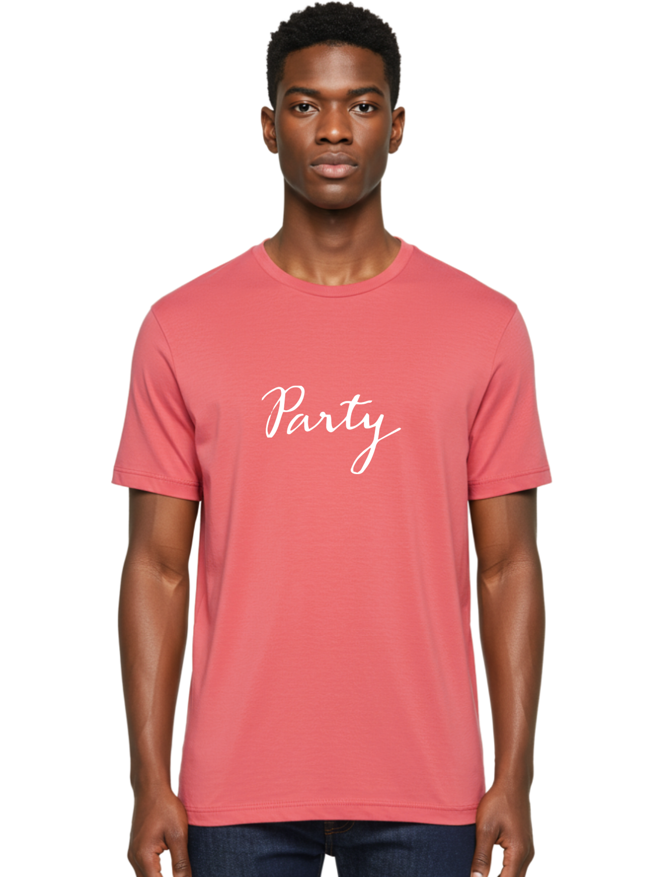 Party Men'S Graphic Tee, 100% Cotton, Comfortable Casual Summer Wear, Machine Washable, Party Invitation, Celebration, Festive Atmosphere, Elegant Script, White Text, Fun Gathering Aab024 6