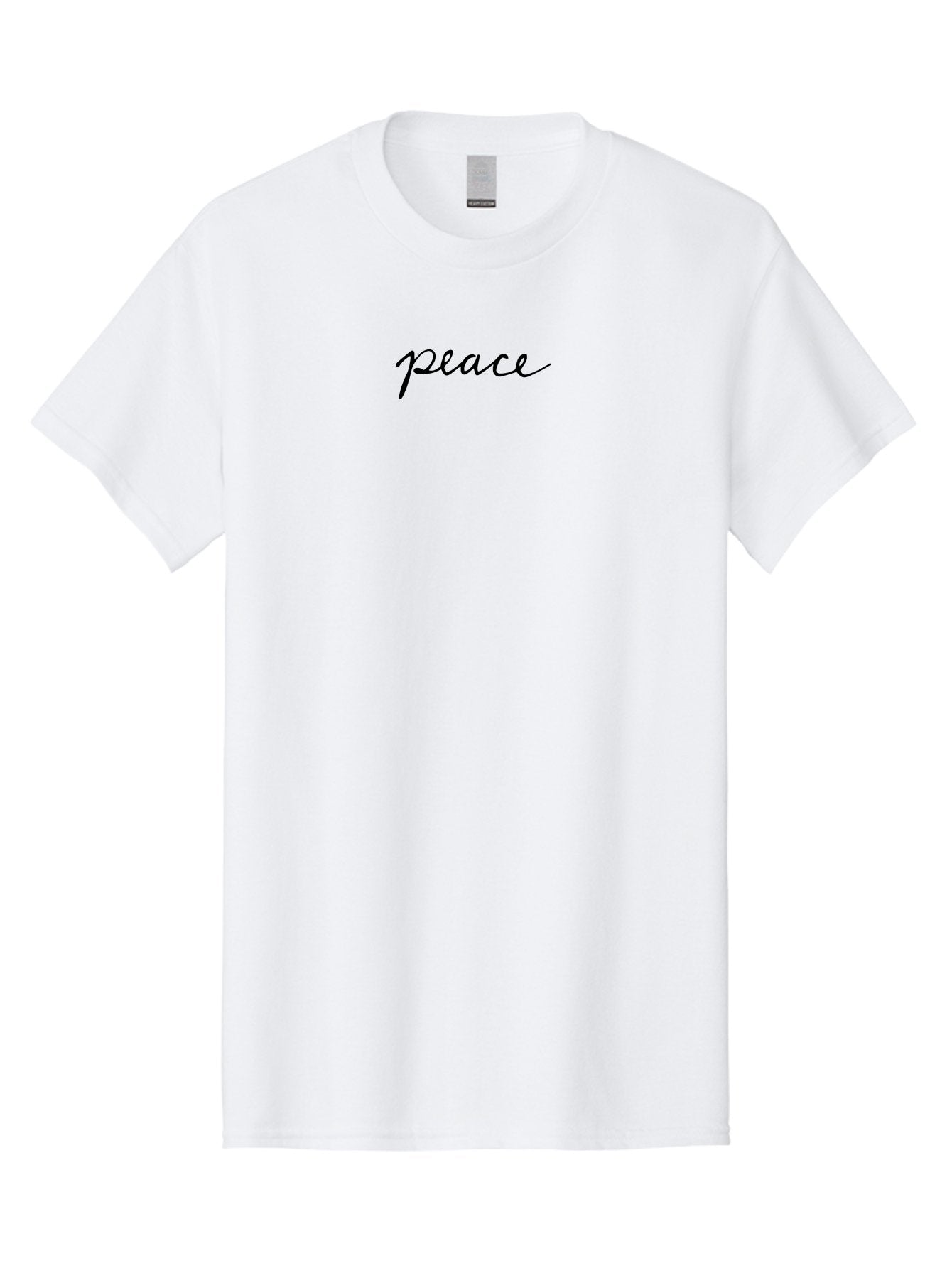 Peace-3 Men'S Graphic Tee, 100% Cotton, Comfortable Casual Summer Wear, Machine Washable, Peaceful Vibes, Calming Atmosphere, Serene Ambiance, Inspirational Quote, Handwritten Text, Minimalist Design, Harmony Symbol Aab027 11