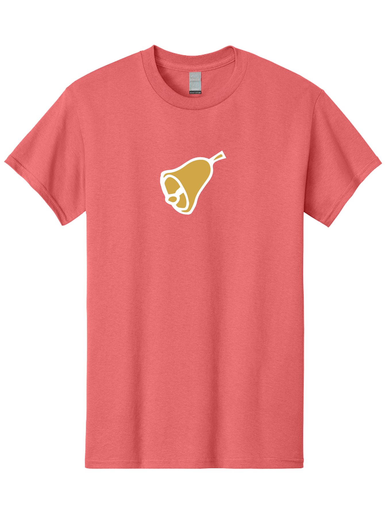 Pear Men'S Graphic Tee, 100% Cotton, Comfortable Casual Summer Wear, Machine Washable, Pear Fruit, Simple Illustration, Minimalist Design, Yellow Pear, White Outline, Healthy Snack, Organic Produce, Fruit Icon Aab030 5