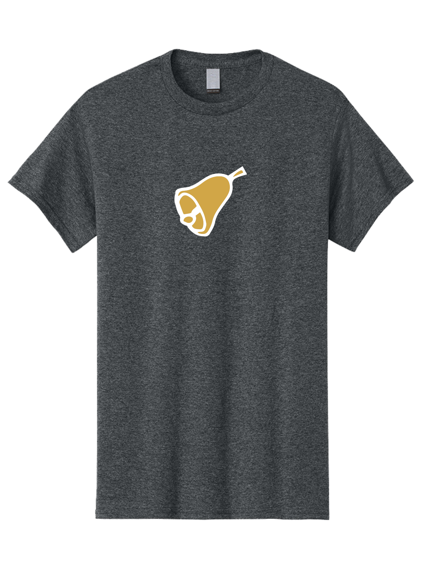 Pear Men'S Graphic Tee, 100% Cotton, Comfortable Casual Summer Wear, Machine Washable, Pear Fruit, Simple Illustration, Minimalist Design, Yellow Pear, White Outline, Healthy Snack, Organic Produce, Fruit Icon Aab030 7