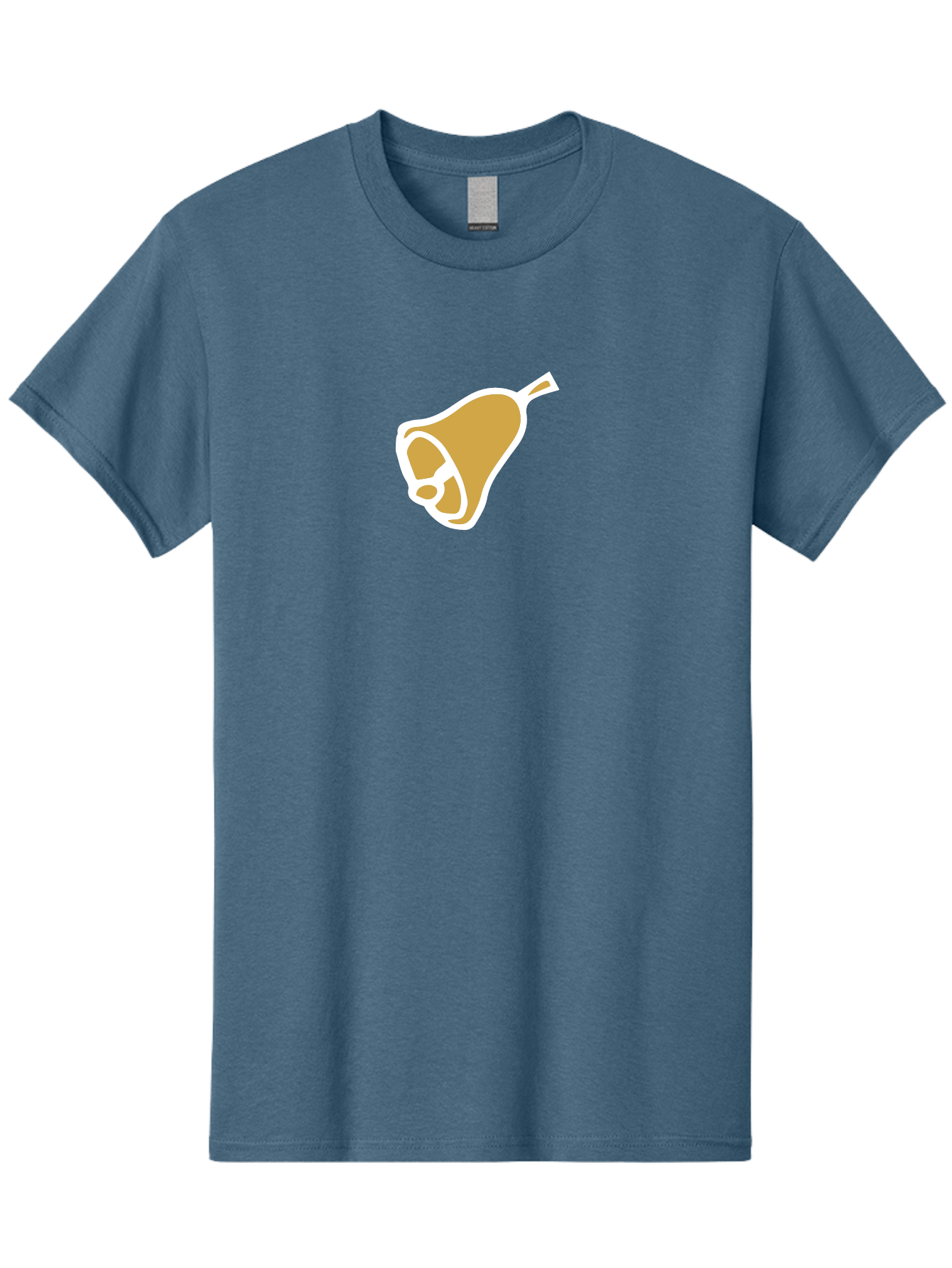Pear Men'S Graphic Tee, 100% Cotton, Comfortable Casual Summer Wear, Machine Washable, Pear Fruit, Simple Illustration, Minimalist Design, Yellow Pear, White Outline, Healthy Snack, Organic Produce, Fruit Icon Aab030 11