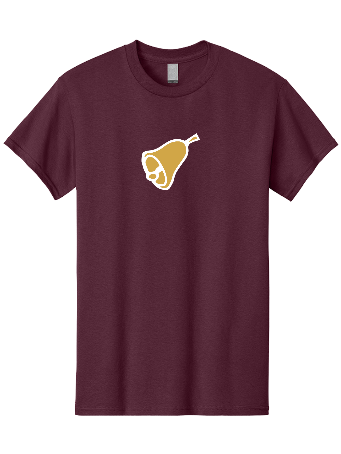 Pear Men'S Graphic Tee, 100% Cotton, Comfortable Casual Summer Wear, Machine Washable, Pear Fruit, Simple Illustration, Minimalist Design, Yellow Pear, White Outline, Healthy Snack, Organic Produce, Fruit Icon Aab030 13