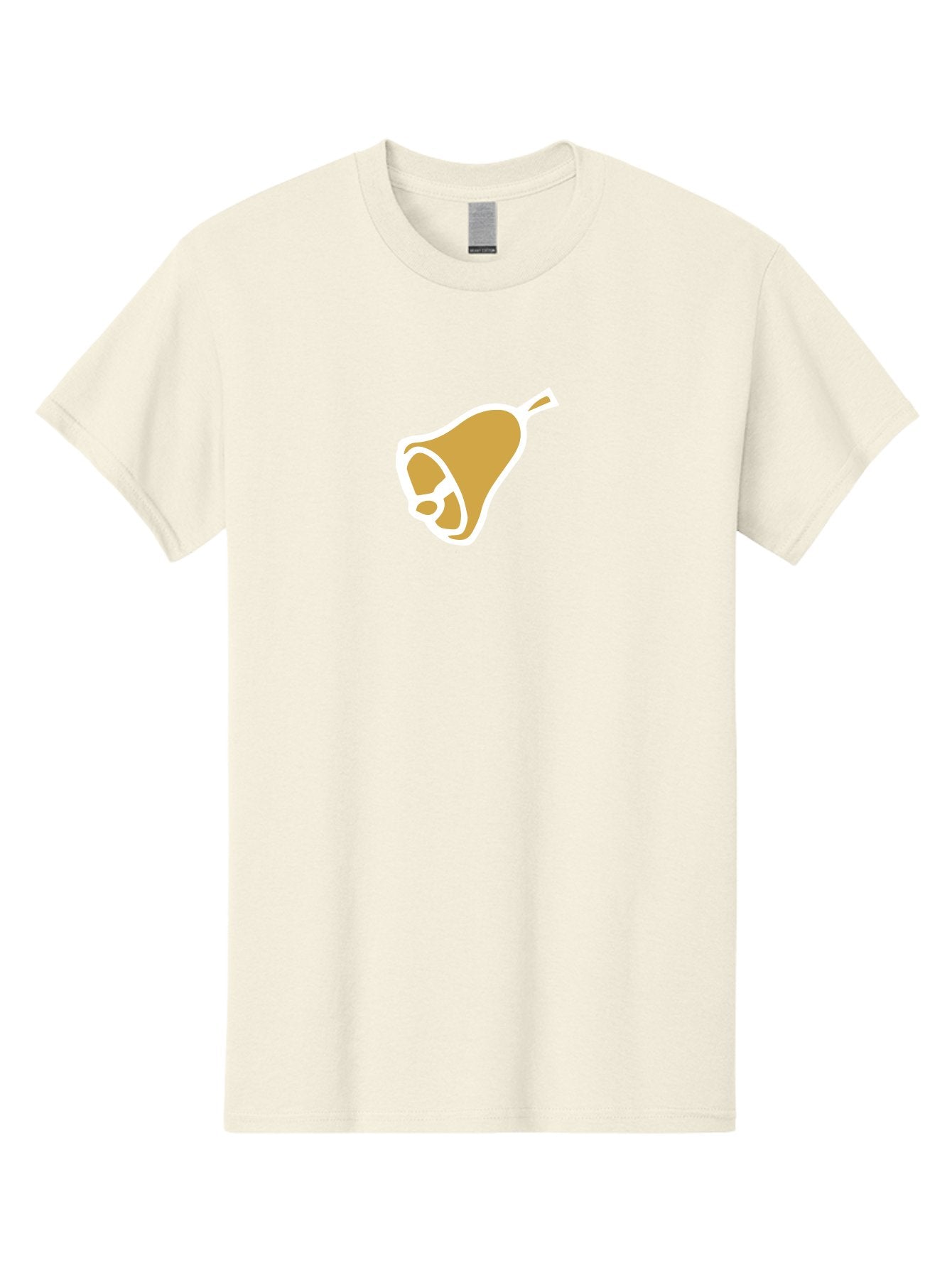 Pear Men'S Graphic Tee, 100% Cotton, Comfortable Casual Summer Wear, Machine Washable, Pear Fruit, Simple Illustration, Minimalist Design, Yellow Pear, White Outline, Healthy Snack, Organic Produce, Fruit Icon Aab030 13