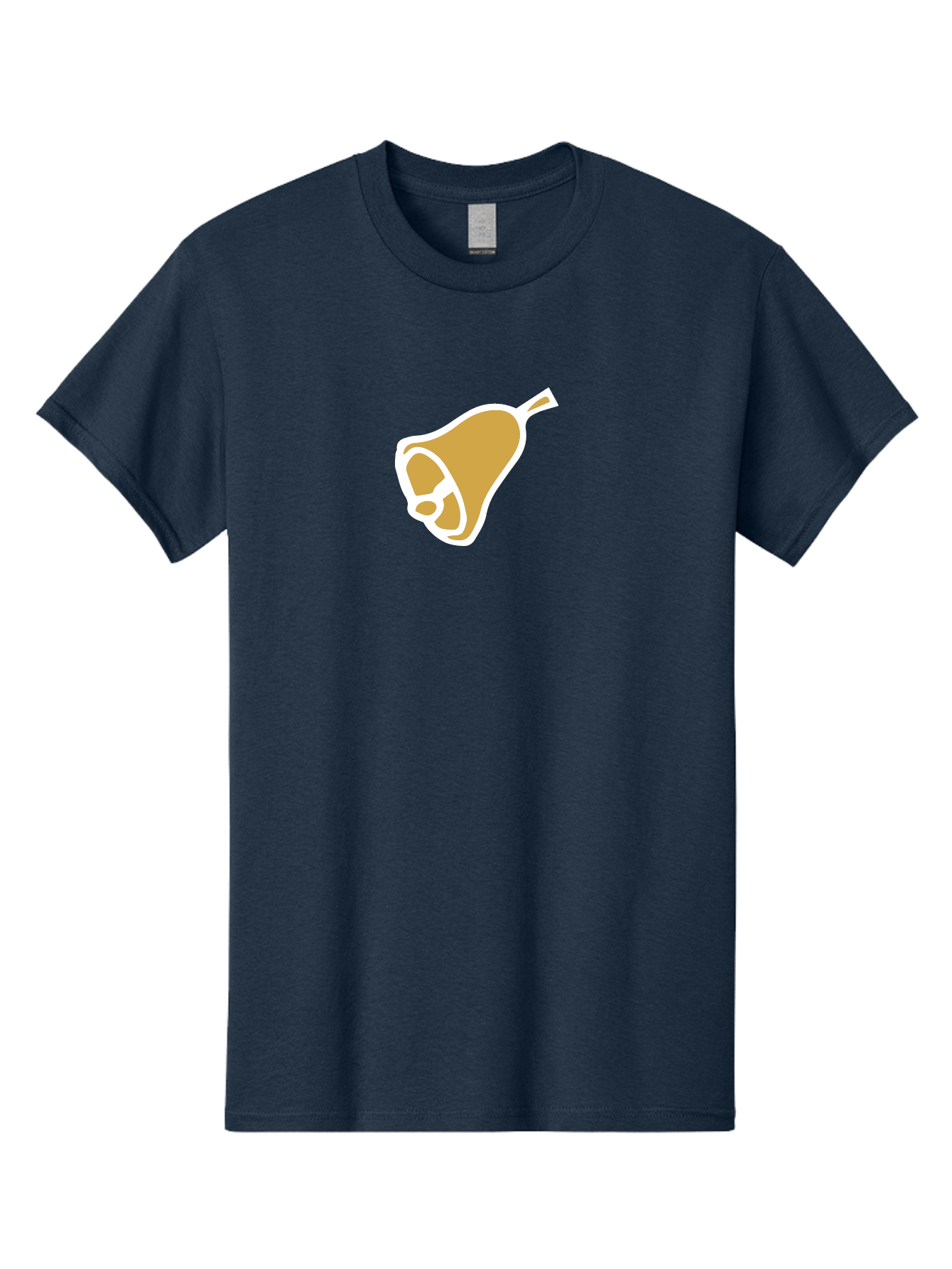 Pear Men'S Graphic Tee, 100% Cotton, Comfortable Casual Summer Wear, Machine Washable, Pear Fruit, Simple Illustration, Minimalist Design, Yellow Pear, White Outline, Healthy Snack, Organic Produce, Fruit Icon Aab030 19