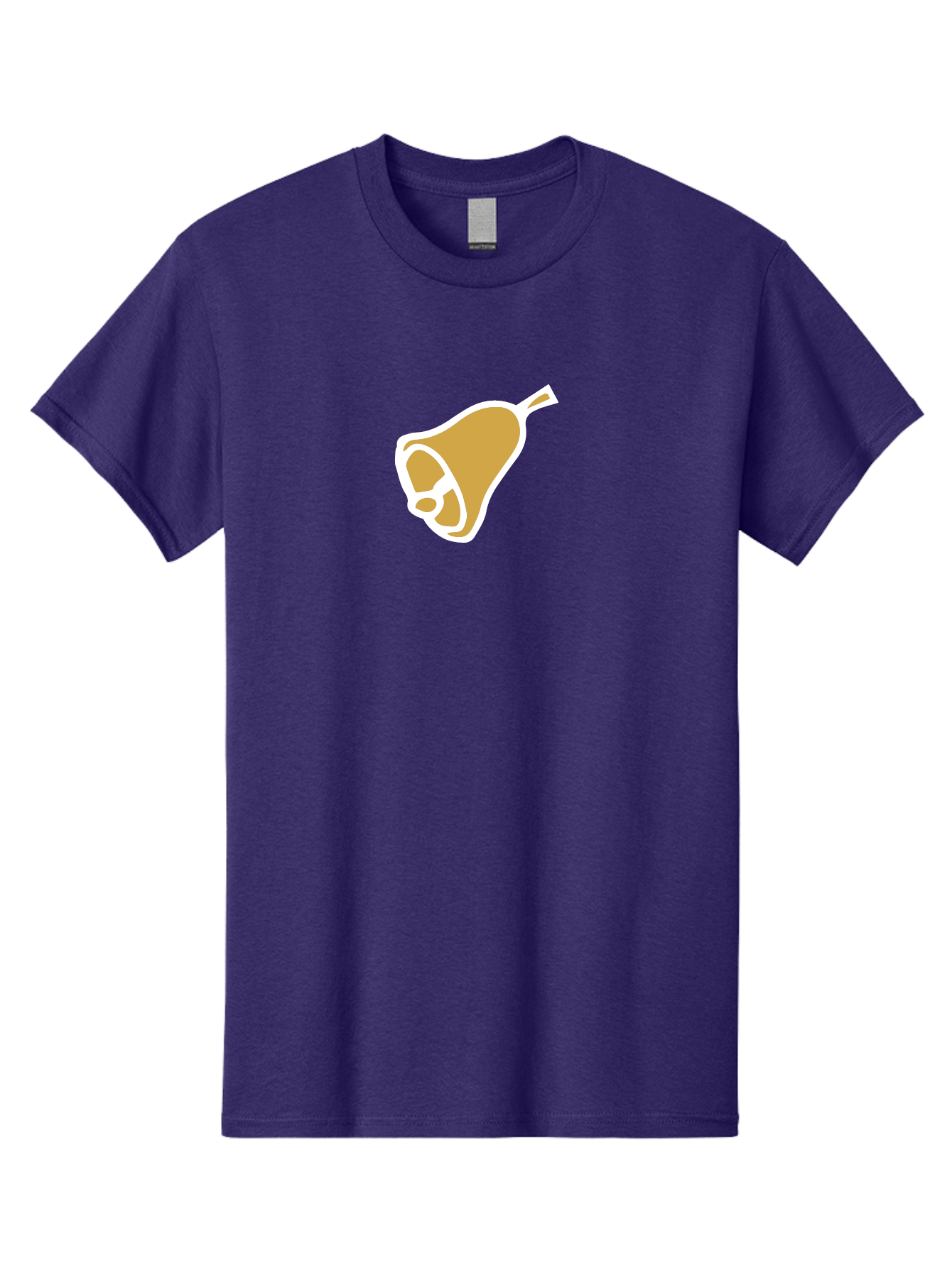 Pear Men'S Graphic Tee, 100% Cotton, Comfortable Casual Summer Wear, Machine Washable, Pear Fruit, Simple Illustration, Minimalist Design, Yellow Pear, White Outline, Healthy Snack, Organic Produce, Fruit Icon Aab030 21