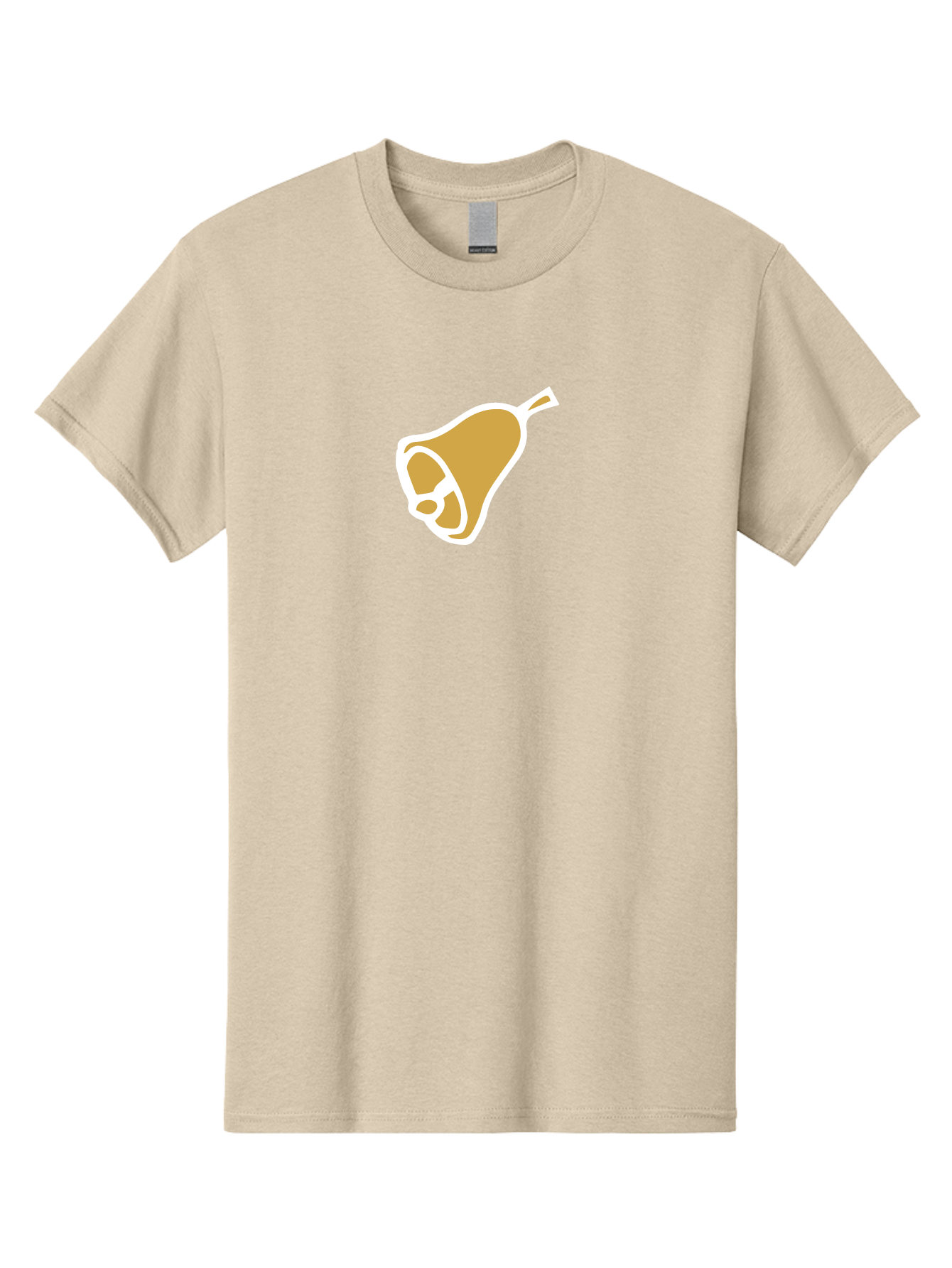 Pear Men'S Graphic Tee, 100% Cotton, Comfortable Casual Summer Wear, Machine Washable, Pear Fruit, Simple Illustration, Minimalist Design, Yellow Pear, White Outline, Healthy Snack, Organic Produce, Fruit Icon Aab030 27