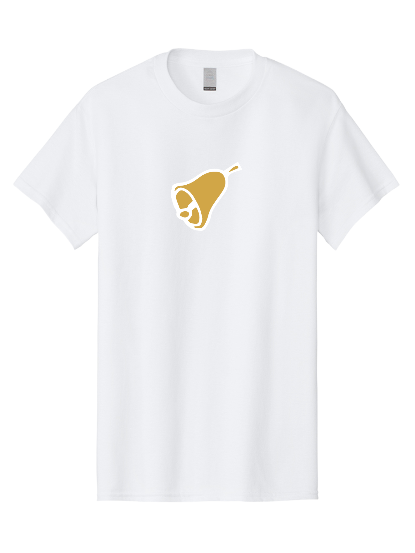 Pear Men'S Graphic Tee, 100% Cotton, Comfortable Casual Summer Wear, Machine Washable, Pear Fruit, Simple Illustration, Minimalist Design, Yellow Pear, White Outline, Healthy Snack, Organic Produce, Fruit Icon Aab030 29