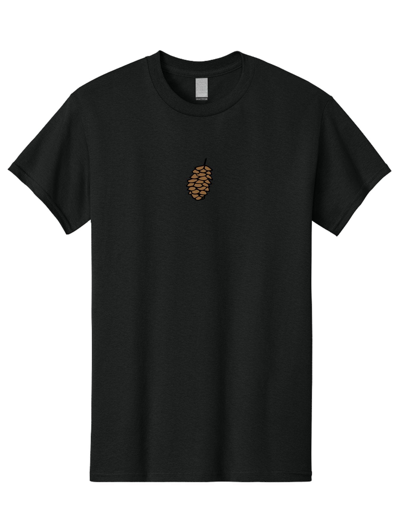 Pine-Cone-1 Men'S Graphic Tee, 100% Cotton, Comfortable Casual Summer Wear, Machine Washable, Pine Cone Illustration, Brown Pine Cone, Cartoon-Style Pine Cone, Evergreen Tree Symbol, Nature-Inspired Graphic, Forest Botanical Illustration, Aab038 6