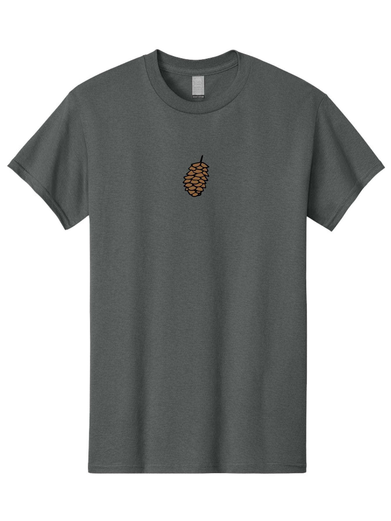 Pine-Cone-1 Men'S Graphic Tee, 100% Cotton, Comfortable Casual Summer Wear, Machine Washable, Pine Cone Illustration, Brown Pine Cone, Cartoon-Style Pine Cone, Evergreen Tree Symbol, Nature-Inspired Graphic, Forest Botanical Illustration, Aab038 8