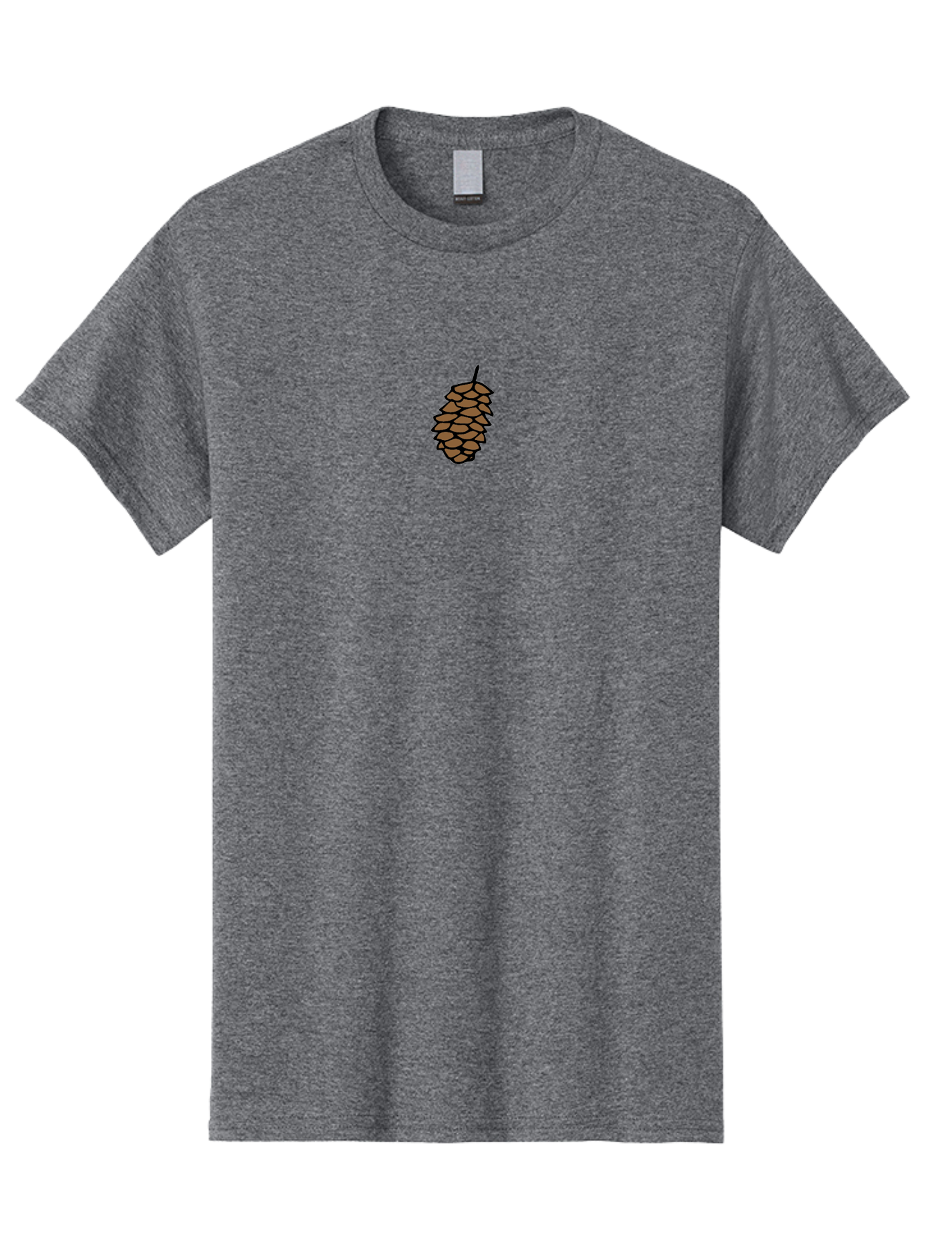 Pine-Cone-1 Men'S Graphic Tee, 100% Cotton, Comfortable Casual Summer Wear, Machine Washable, Pine Cone Illustration, Brown Pine Cone, Cartoon-Style Pine Cone, Evergreen Tree Symbol, Nature-Inspired Graphic, Forest Botanical Illustration, Aab038 9