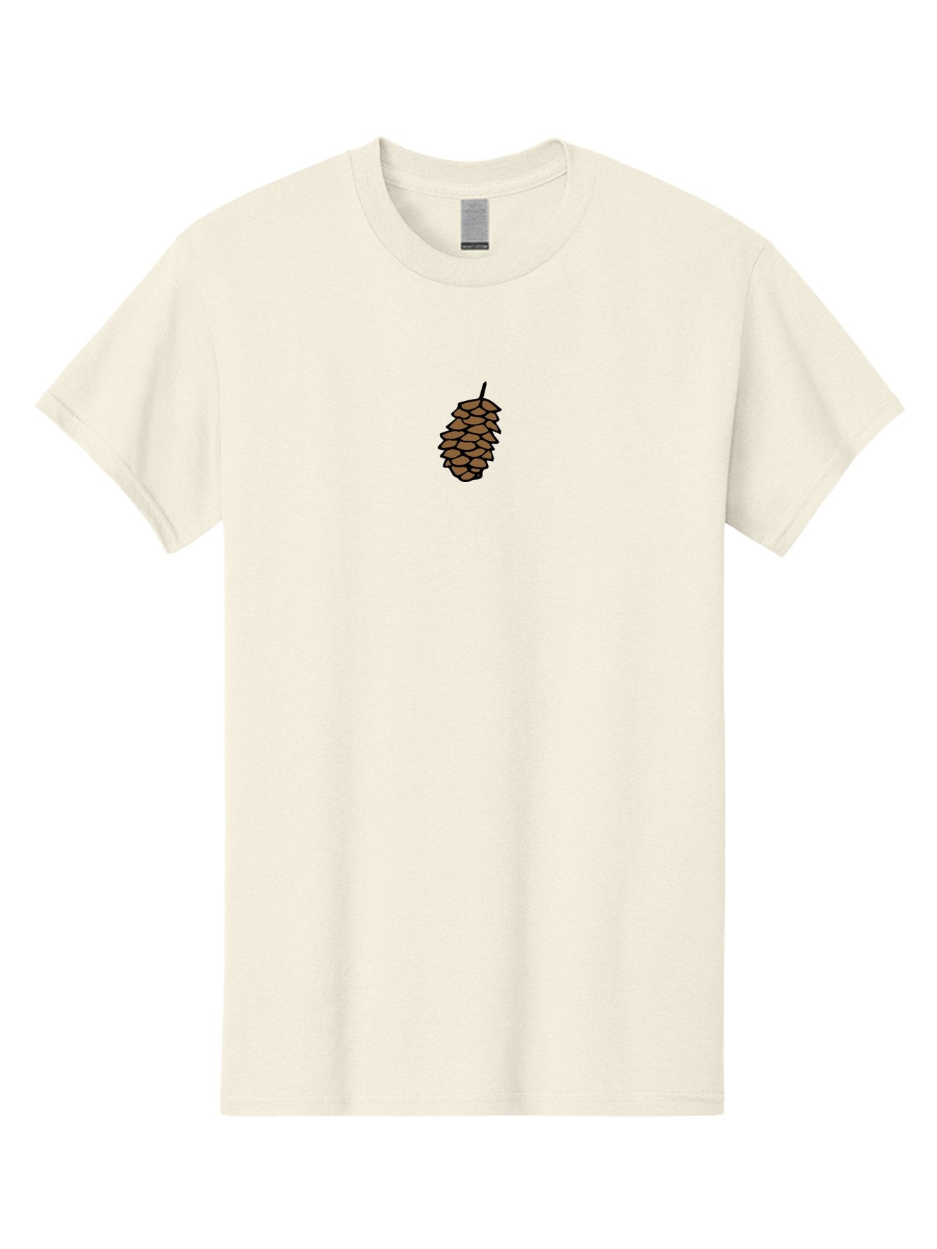 Pine-Cone-1 Men'S Graphic Tee, 100% Cotton, Comfortable Casual Summer Wear, Machine Washable, Pine Cone Illustration, Brown Pine Cone, Cartoon-Style Pine Cone, Evergreen Tree Symbol, Nature-Inspired Graphic, Forest Botanical Illustration, Aab038 12