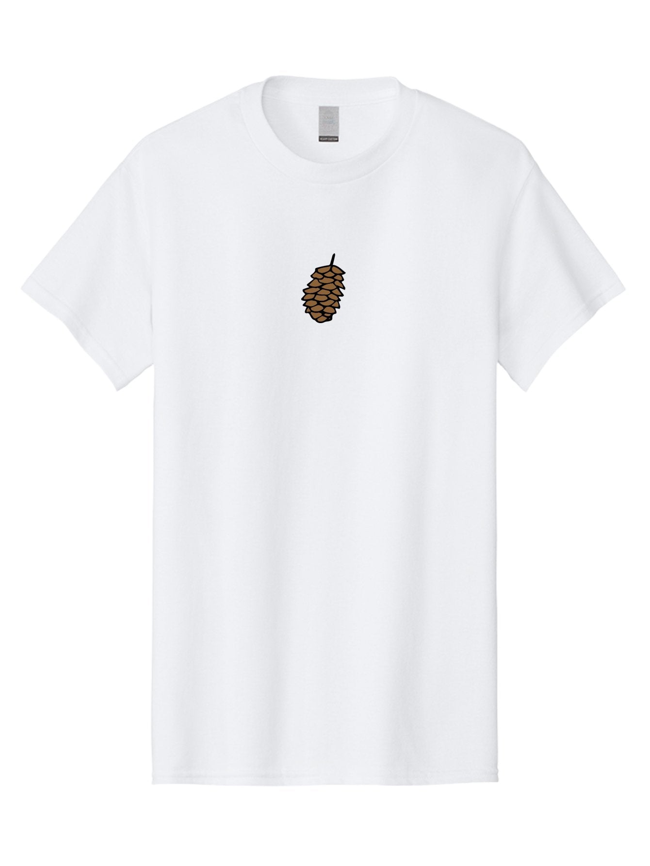 Pine-Cone-1 Men'S Graphic Tee, 100% Cotton, Comfortable Casual Summer Wear, Machine Washable, Pine Cone Illustration, Brown Pine Cone, Cartoon-Style Pine Cone, Evergreen Tree Symbol, Nature-Inspired Graphic, Forest Botanical Illustration, Aab038 15