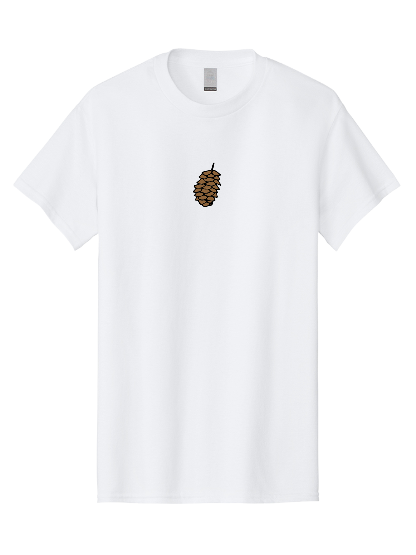 Pine-Cone-1 Men'S Graphic Tee, 100% Cotton, Comfortable Casual Summer Wear, Machine Washable, Pine Cone Illustration, Brown Pine Cone, Cartoon-Style Pine Cone, Evergreen Tree Symbol, Nature-Inspired Graphic, Forest Botanical Illustration, Aab038 29