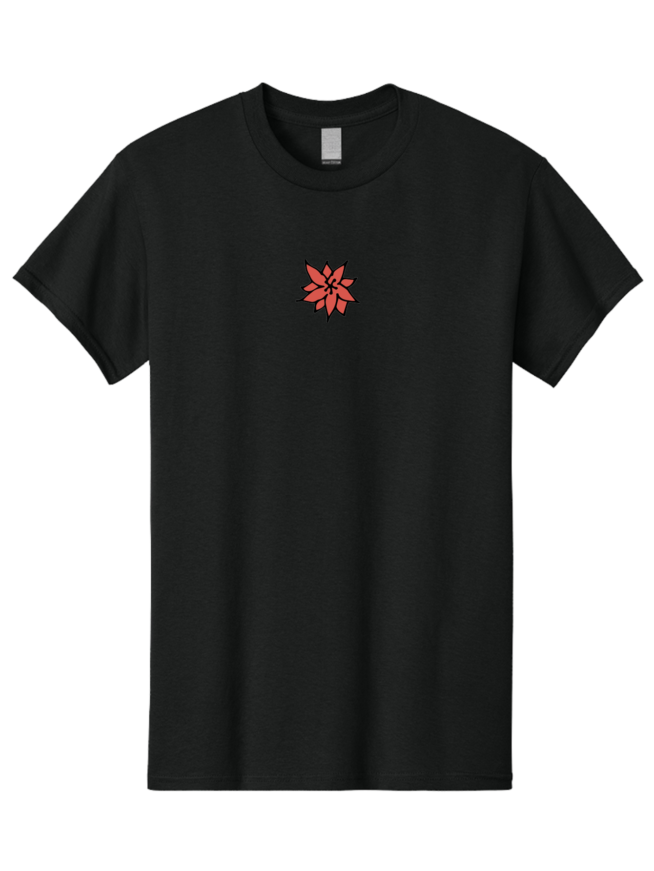 Poinsettia-1 Men'S Graphic Tee, 100% Cotton, Comfortable Casual Summer Wear, Machine Washable, Red Poinsettia Flower, Festive Holiday Decor, Christmas Flower, Holiday Decoration, Symbolic Plant, Winter Flowers, Botanical Illustration Aab046 21