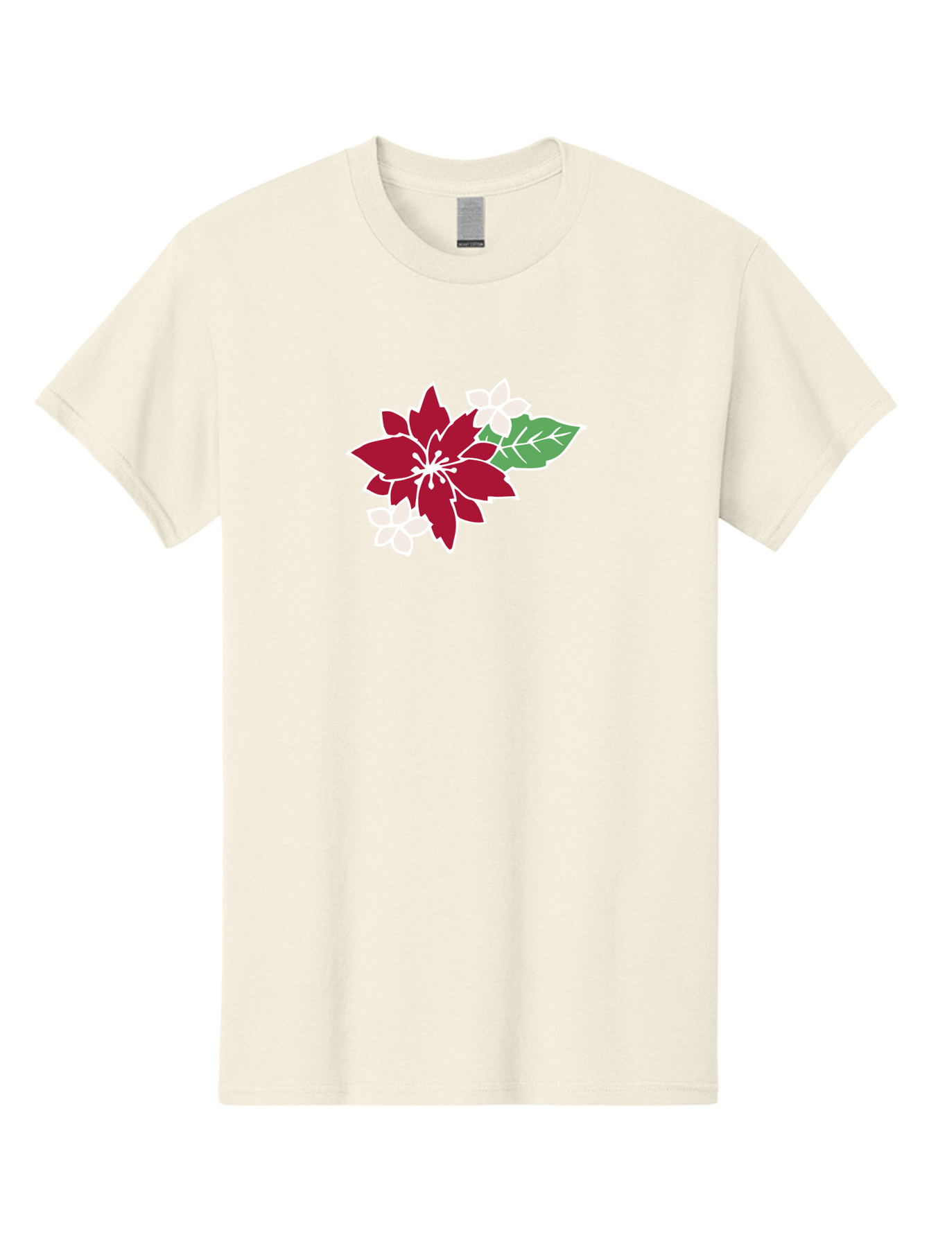 Poinsettia-3 Men'S Graphic Tee, 100% Cotton, Comfortable Casual Summer Wear, Machine Washable, Poinsettia Flowers, Red And White Blooms, Festive Holiday Decor, Christmas Flowers, Floral Arrangements, Winter Flowers Aab048 29