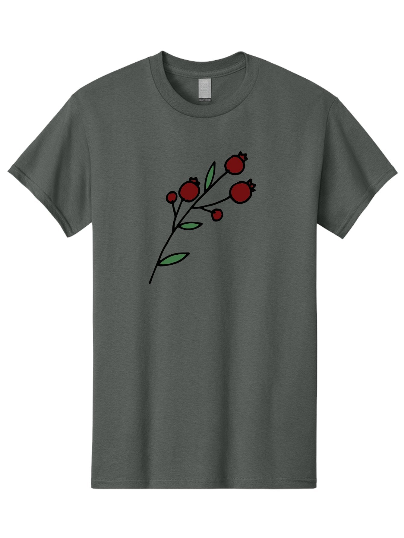 Pomegranate Men'S Graphic Tee, 100% Cotton, Comfortable Casual Summer Wear, Machine Washable, Poppies, Red Flowers, Simple Illustration, Floral Design, Minimalist Art, Cartoon Style, Poppy Flowers, Botanical Illustration, Red Poppies Aab054 9