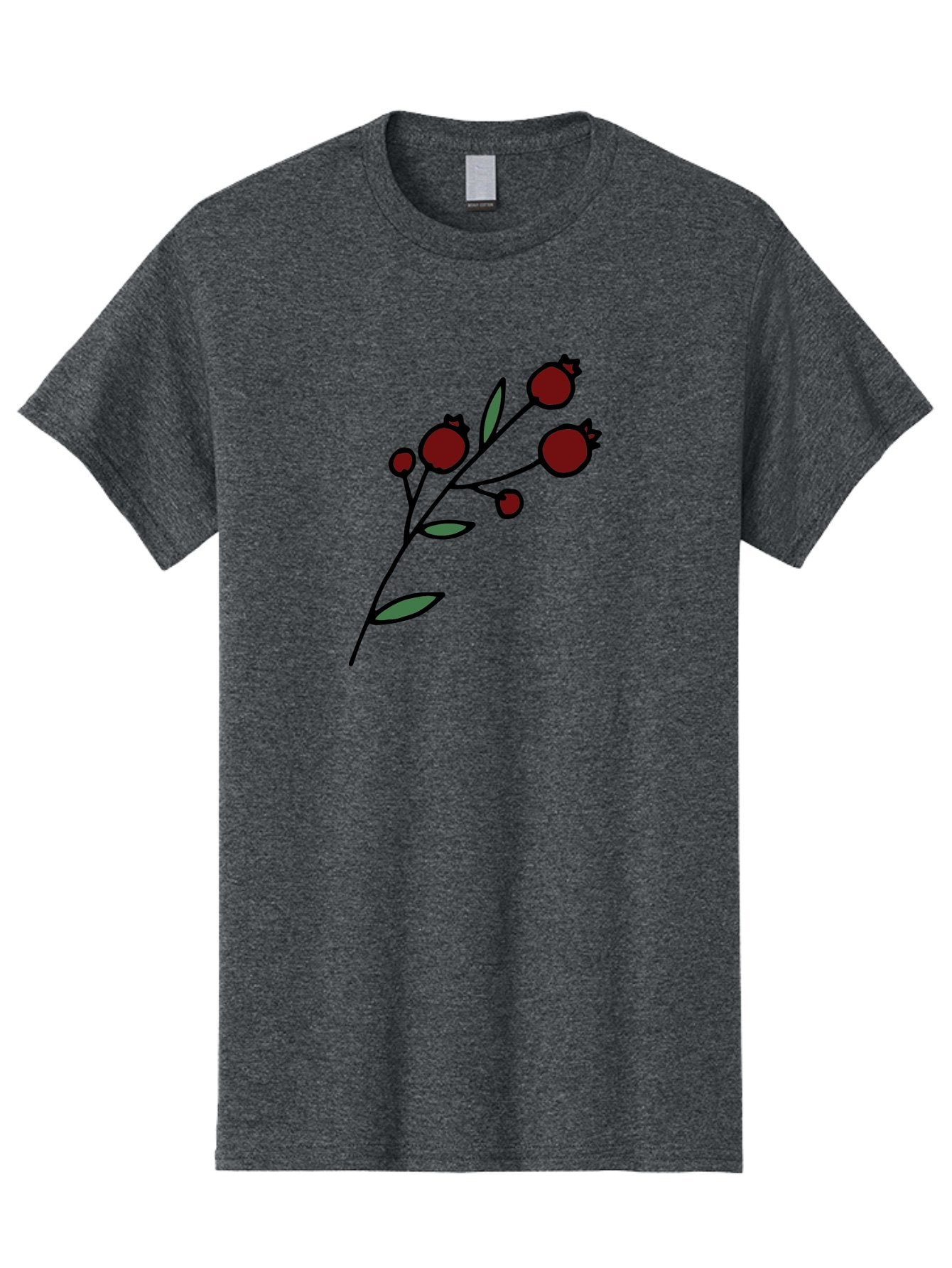 Pomegranate Men'S Graphic Tee, 100% Cotton, Comfortable Casual Summer Wear, Machine Washable, Poppies, Red Flowers, Simple Illustration, Floral Design, Minimalist Art, Cartoon Style, Poppy Flowers, Botanical Illustration, Red Poppies Aab054 12