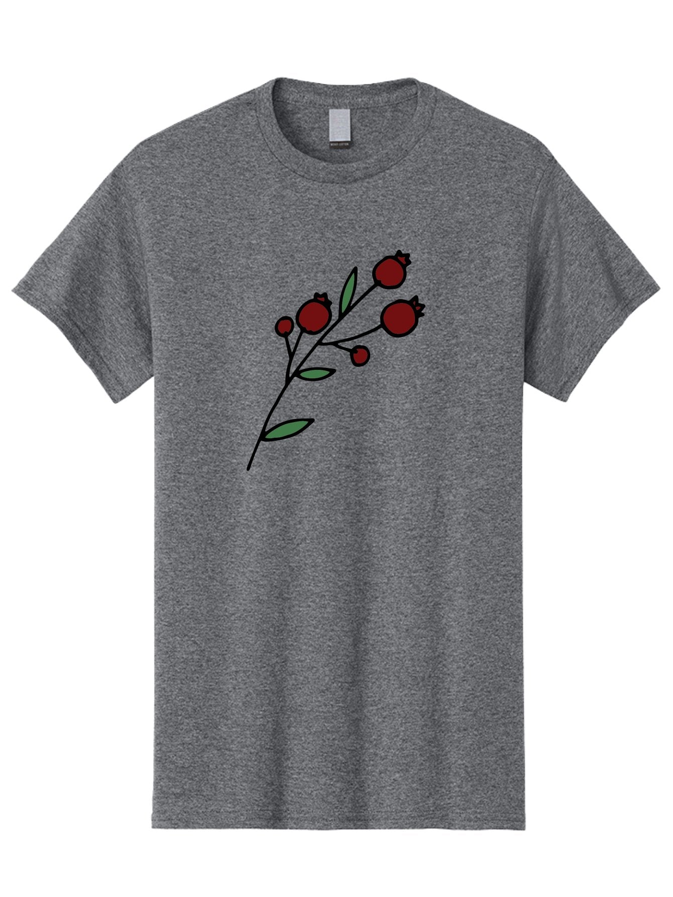 Pomegranate Men'S Graphic Tee, 100% Cotton, Comfortable Casual Summer Wear, Machine Washable, Poppies, Red Flowers, Simple Illustration, Floral Design, Minimalist Art, Cartoon Style, Poppy Flowers, Botanical Illustration, Red Poppies Aab054 8