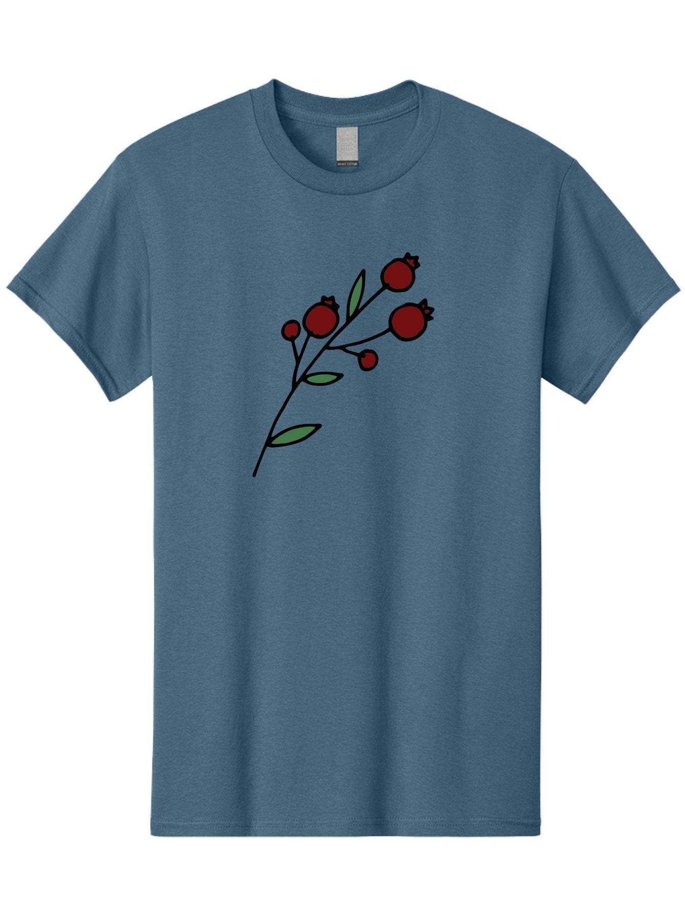 Pomegranate Men'S Graphic Tee, 100% Cotton, Comfortable Casual Summer Wear, Machine Washable, Poppies, Red Flowers, Simple Illustration, Floral Design, Minimalist Art, Cartoon Style, Poppy Flowers, Botanical Illustration, Red Poppies Aab054 10