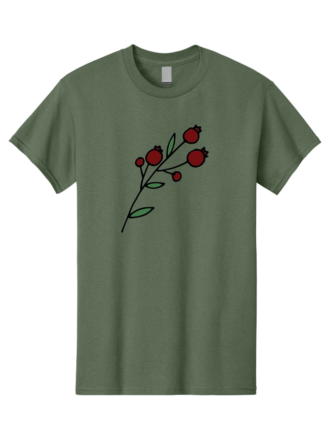 Pomegranate Men'S Graphic Tee, 100% Cotton, Comfortable Casual Summer Wear, Machine Washable, Poppies, Red Flowers, Simple Illustration, Floral Design, Minimalist Art, Cartoon Style, Poppy Flowers, Botanical Illustration, Red Poppies Aab054 5