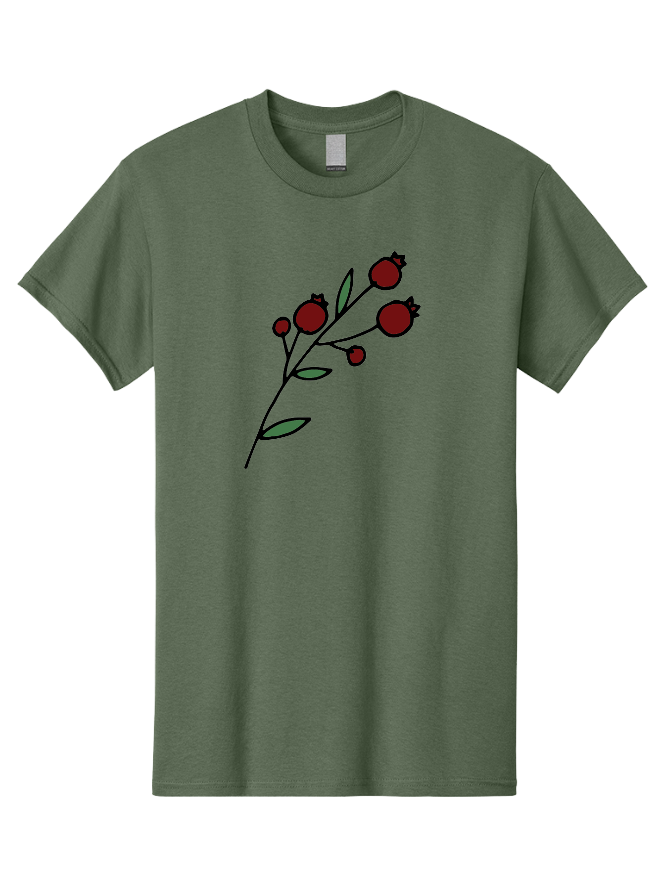 Pomegranate Men'S Graphic Tee, 100% Cotton, Comfortable Casual Summer Wear, Machine Washable, Poppies, Red Flowers, Simple Illustration, Floral Design, Minimalist Art, Cartoon Style, Poppy Flowers, Botanical Illustration, Red Poppies Aab054 15