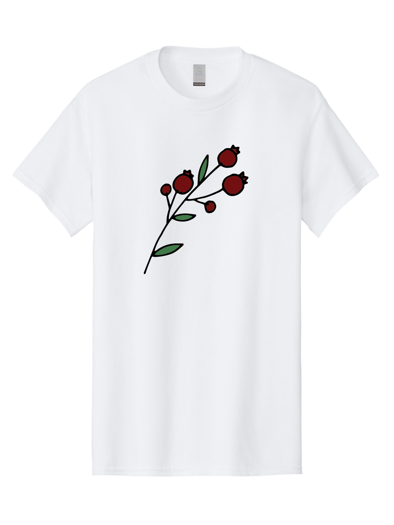 Pomegranate Men'S Graphic Tee, 100% Cotton, Comfortable Casual Summer Wear, Machine Washable, Poppies, Red Flowers, Simple Illustration, Floral Design, Minimalist Art, Cartoon Style, Poppy Flowers, Botanical Illustration, Red Poppies Aab054 29