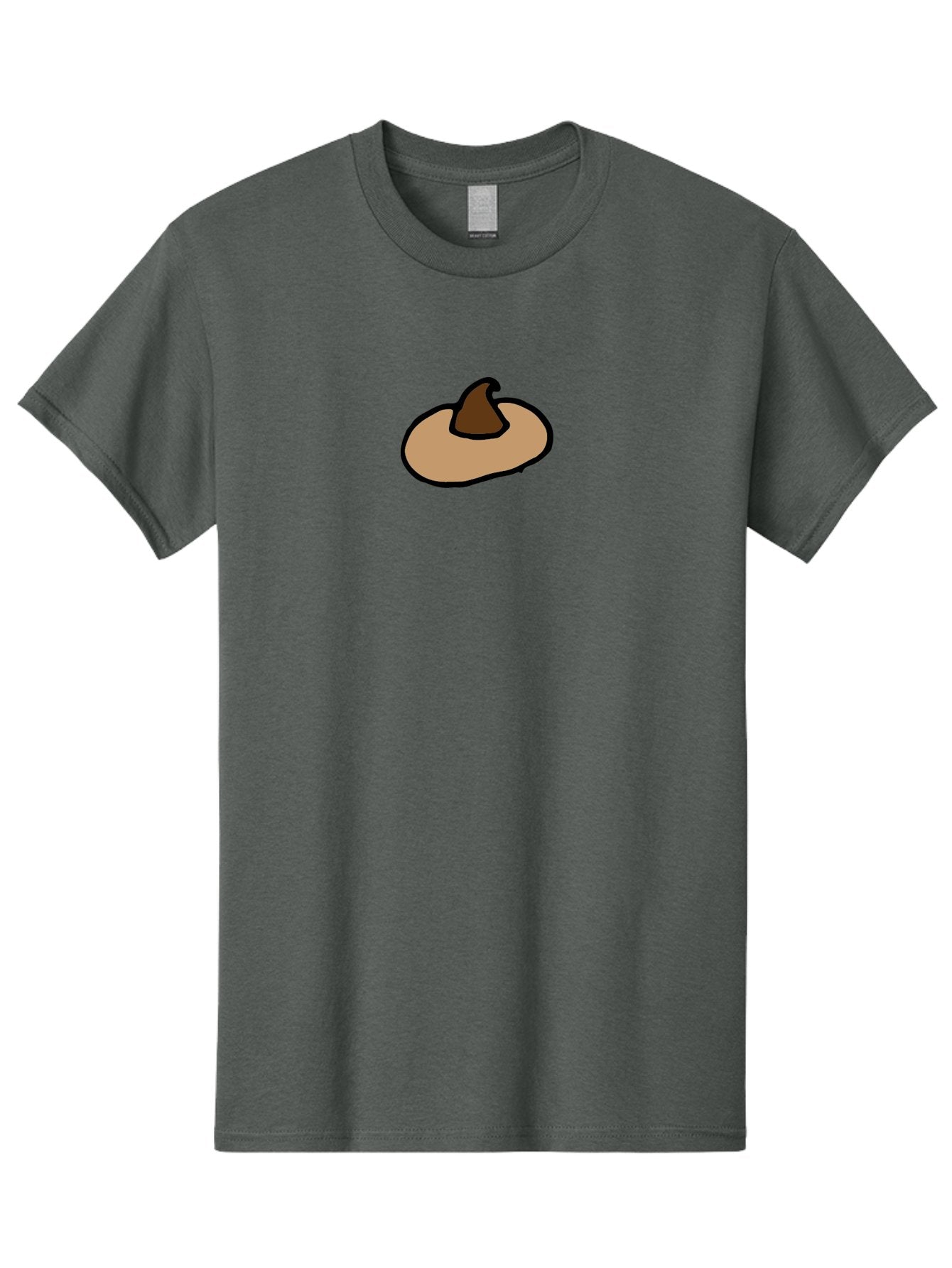 Pumpkin-Cartoon Men'S Graphic Tee, 100% Cotton, Comfortable Casual Summer Wear, Machine Washable, Witch Hat, Cartoon Style, Brown Hat, Magic Accessories, Fantasy Elements, Simple Design, Halloween Theme, Mystical Vibe Aab058