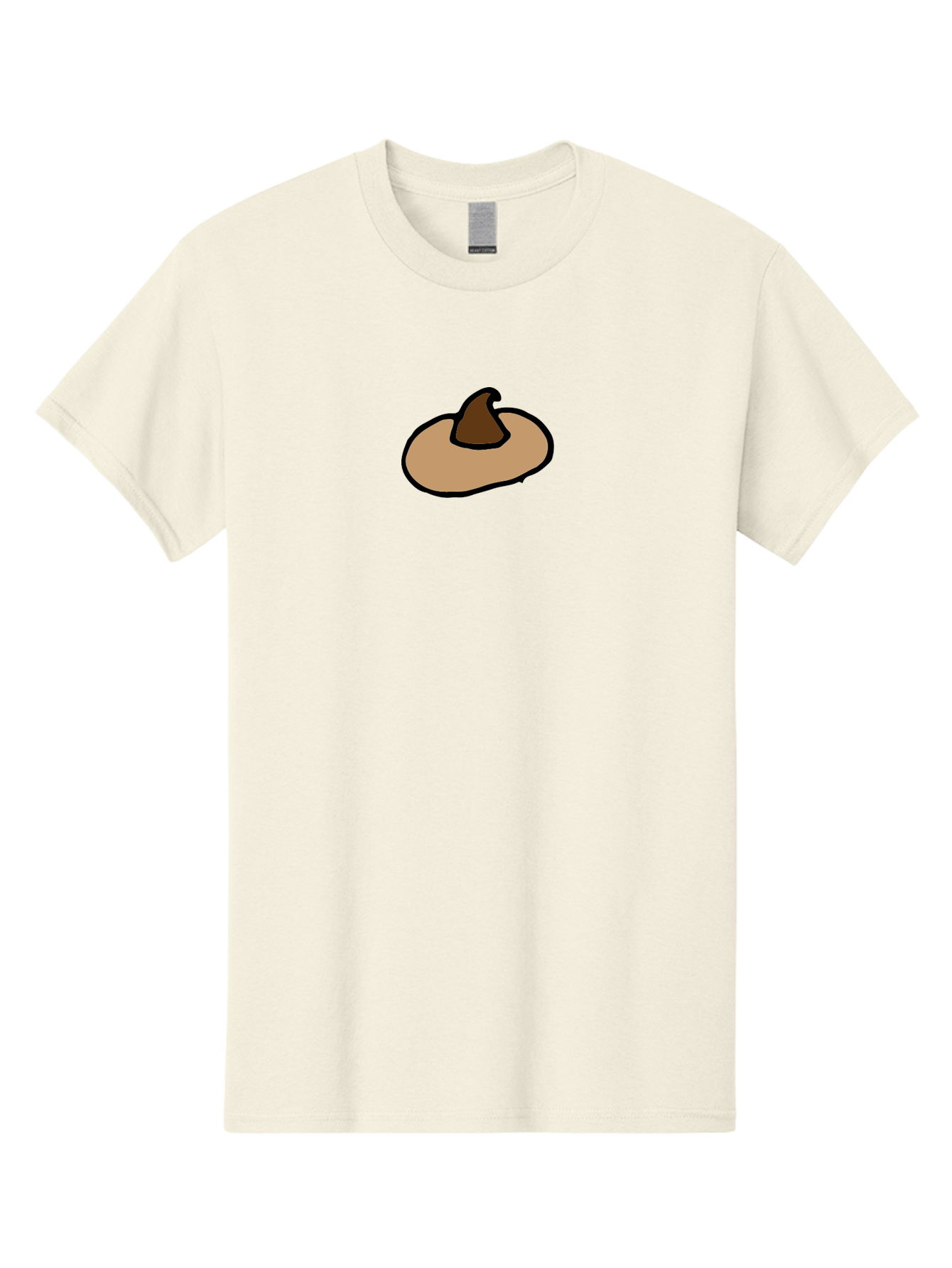 Pumpkin-Cartoon Men'S Graphic Tee, 100% Cotton, Comfortable Casual Summer Wear, Machine Washable, Witch Hat, Cartoon Style, Brown Hat, Magic Accessories, Fantasy Elements, Simple Design, Halloween Theme, Mystical Vibe Aab058 17