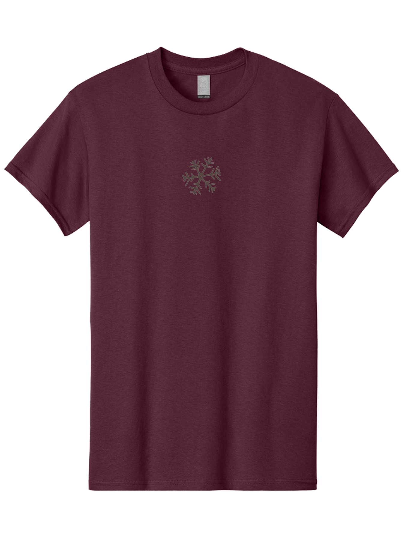 Purple-Snowflake Men'S Graphic Tee, 100% Cotton, Comfortable Casual Summer Wear, Machine Washable, Purple Snowflake, Winter Wonderland, Festive Decoration, Delicate Design, Intricate Patterns, Winter Season, Christmas Theme Aab059 15