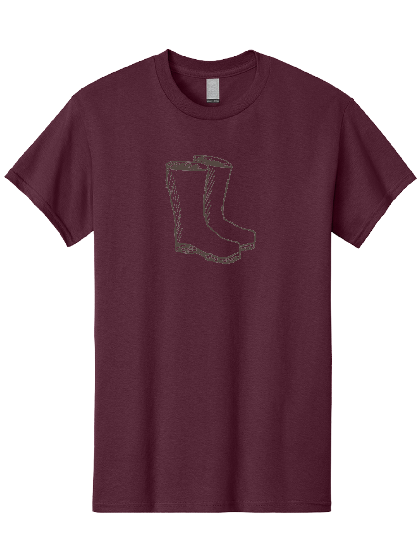 Rain-Boots Men'S Graphic Tee, 100% Cotton, Comfortable Casual Summer Wear, Machine Washable, Rubber Boots, Knee-High Boots, Waterproof Footwear, Outdoor Gear, Rainy Day Accessories, Gardening Boots Aab060 13