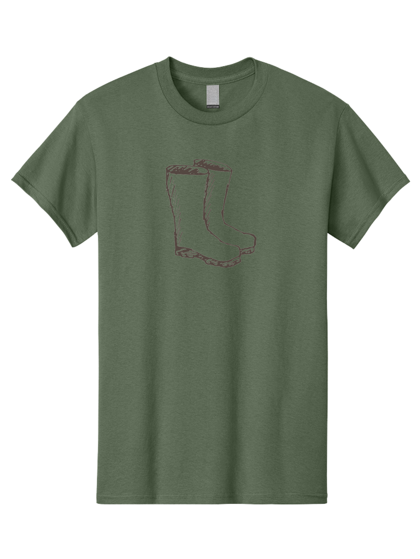 Rain-Boots Men'S Graphic Tee, 100% Cotton, Comfortable Casual Summer Wear, Machine Washable, Rubber Boots, Knee-High Boots, Waterproof Footwear, Outdoor Gear, Rainy Day Accessories, Gardening Boots Aab060 15