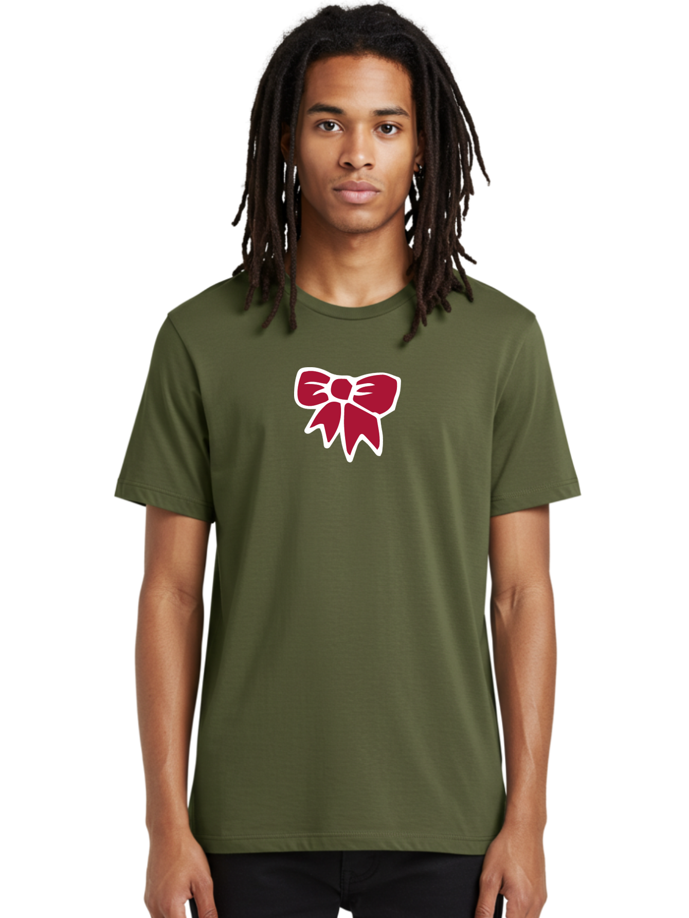 Red-Bow-1 Men'S Graphic Tee, 100% Cotton, Comfortable Casual Summer Wear, Machine Washable, Red Bow, Ribbon Decoration, Gift Wrapping, Festive Symbol, Elegant Design, Classic Motif, Decorative Element, Stylish Accessory Aab066 16