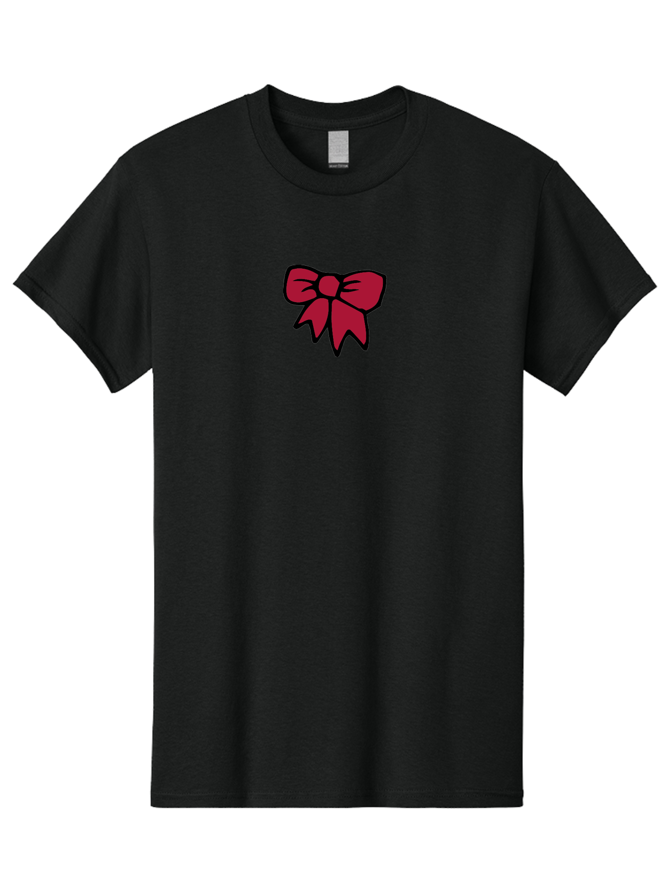 Red-Bow-2 Men'S Graphic Tee, 100% Cotton, Comfortable Casual Summer Wear, Machine Washable, Red Bow, Gift Wrapping, Ribbon Decoration, Festive Decor, Elegant Design, Stylish Accessory, Wrapping Ideas Aab067