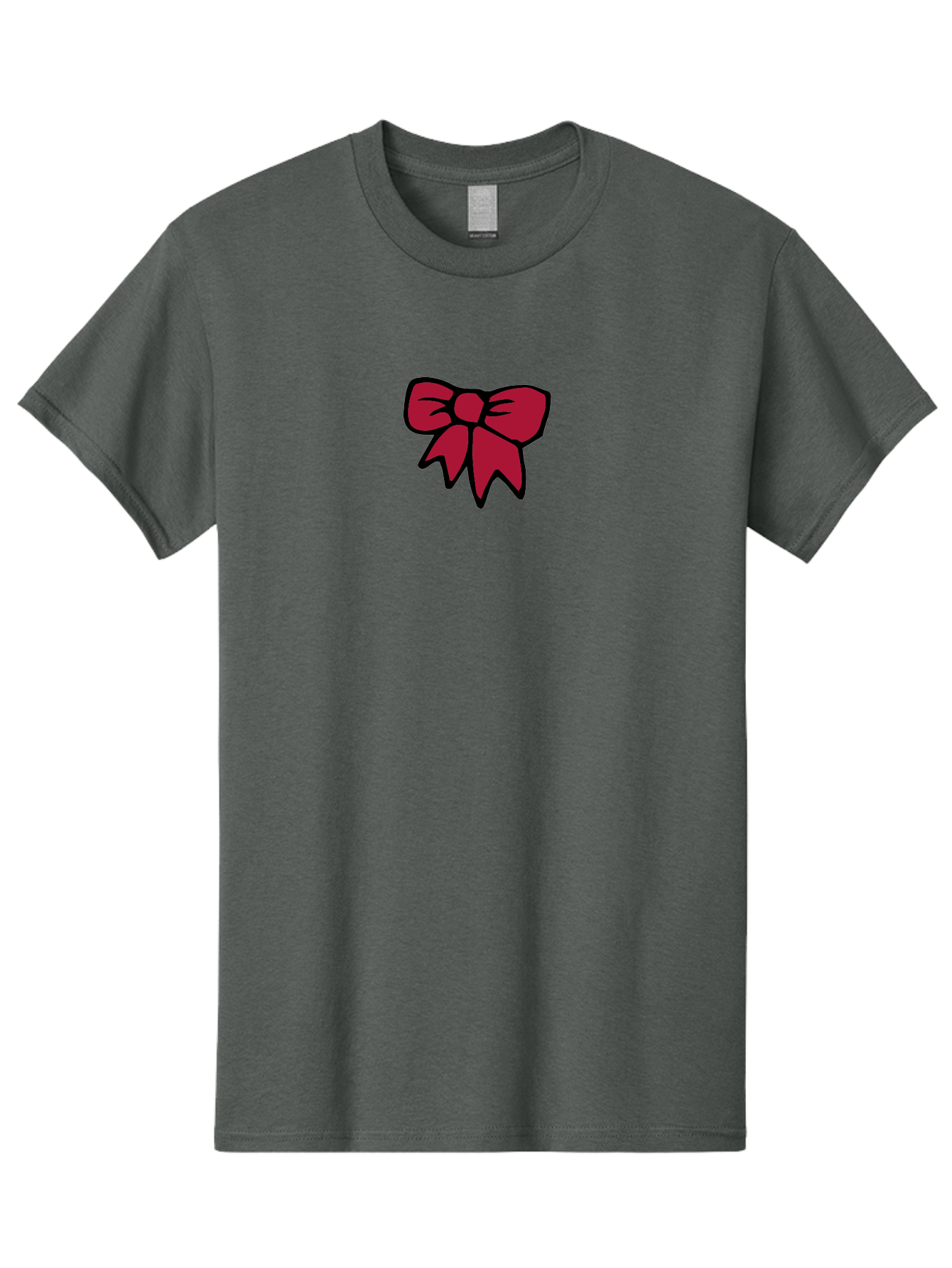 Red-Bow-2 Men'S Graphic Tee, 100% Cotton, Comfortable Casual Summer Wear, Machine Washable, Red Bow, Gift Wrapping, Ribbon Decoration, Festive Decor, Elegant Design, Stylish Accessory, Wrapping Ideas Aab067 3
