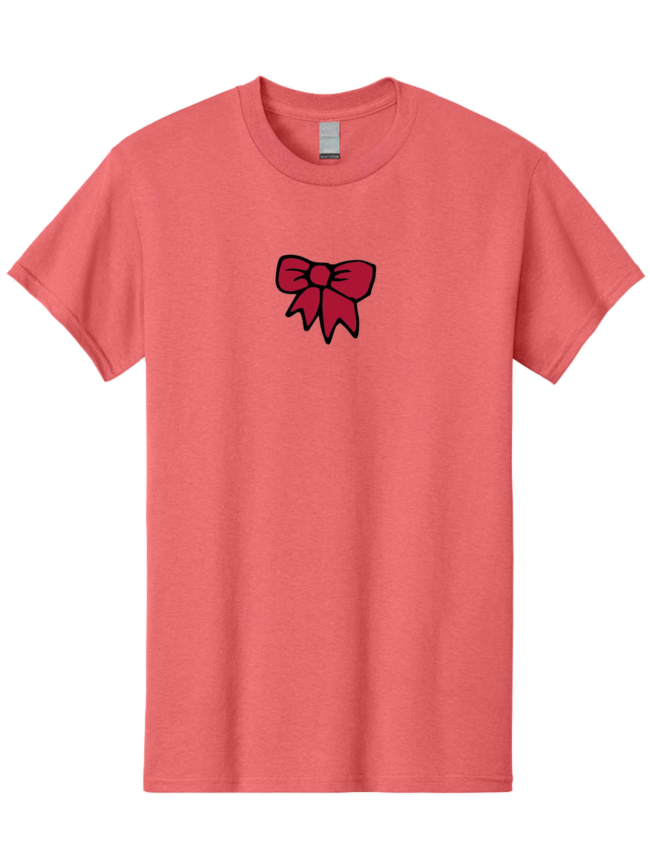 Red-Bow-2 Men'S Graphic Tee, 100% Cotton, Comfortable Casual Summer Wear, Machine Washable, Red Bow, Gift Wrapping, Ribbon Decoration, Festive Decor, Elegant Design, Stylish Accessory, Wrapping Ideas Aab067 5