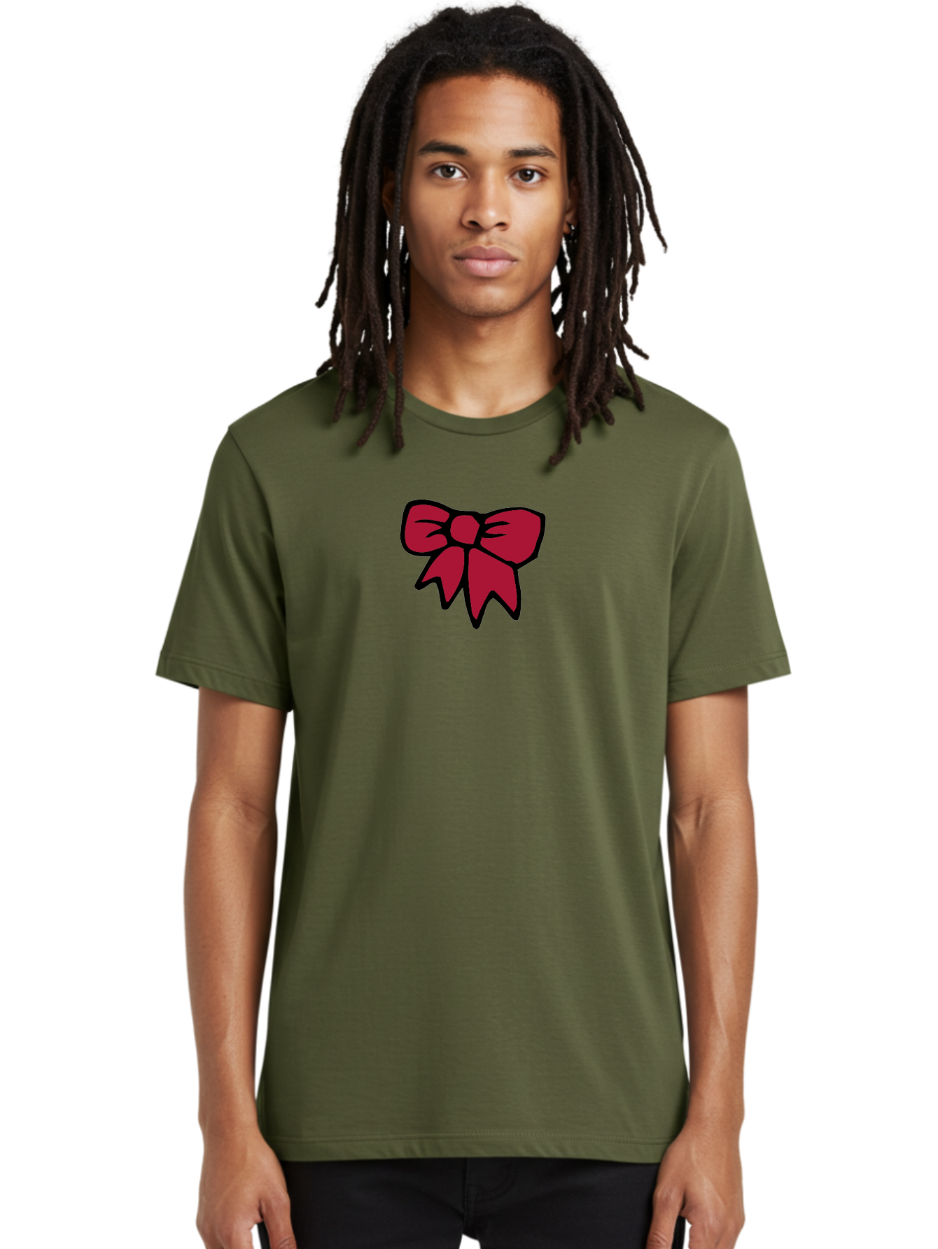 Red-Bow-2 Men'S Graphic Tee, 100% Cotton, Comfortable Casual Summer Wear, Machine Washable, Red Bow, Gift Wrapping, Ribbon Decoration, Festive Decor, Elegant Design, Stylish Accessory, Wrapping Ideas Aab067 16