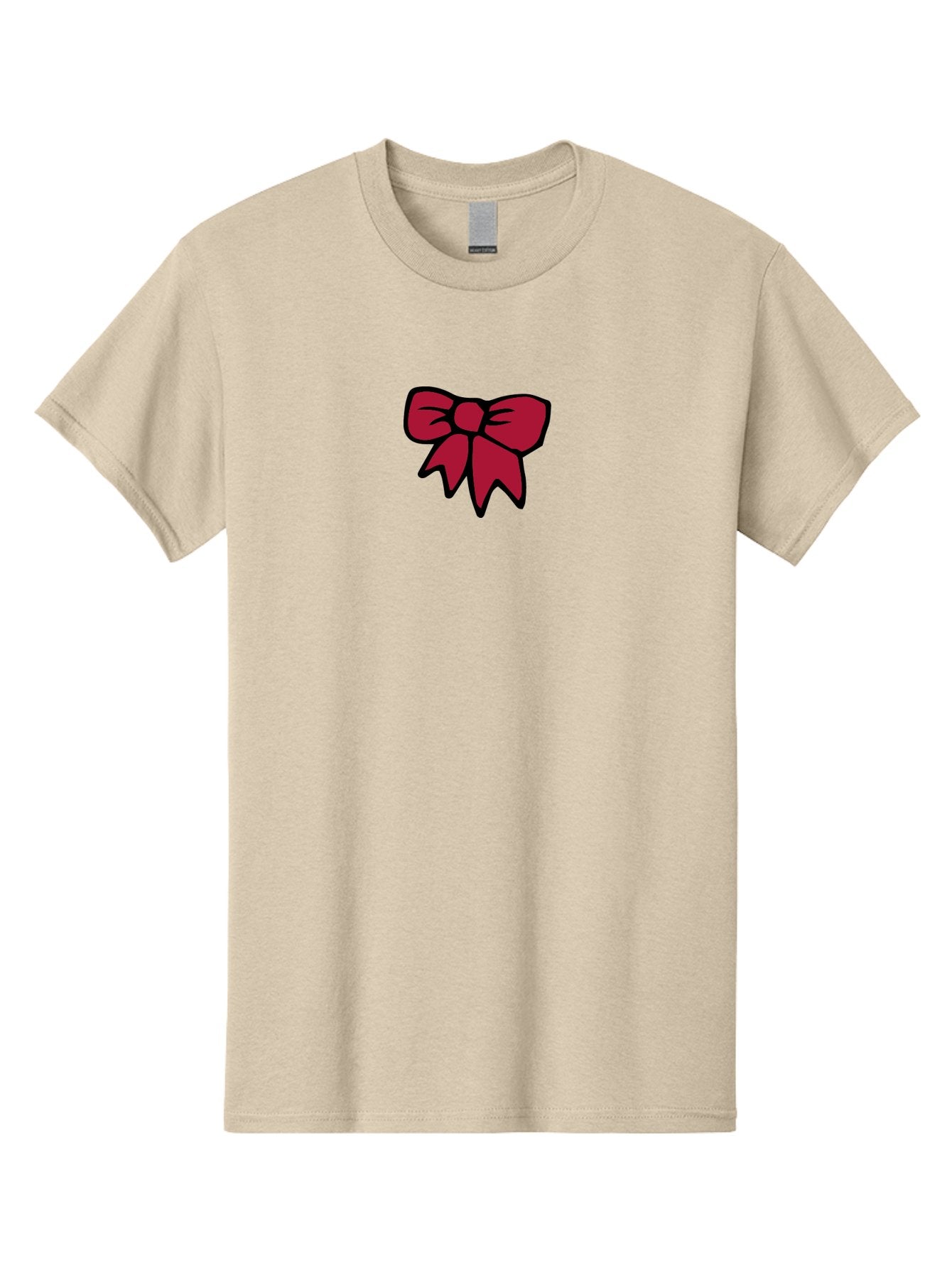 Red-Bow-2 Men'S Graphic Tee, 100% Cotton, Comfortable Casual Summer Wear, Machine Washable, Red Bow, Gift Wrapping, Ribbon Decoration, Festive Decor, Elegant Design, Stylish Accessory, Wrapping Ideas Aab067 3