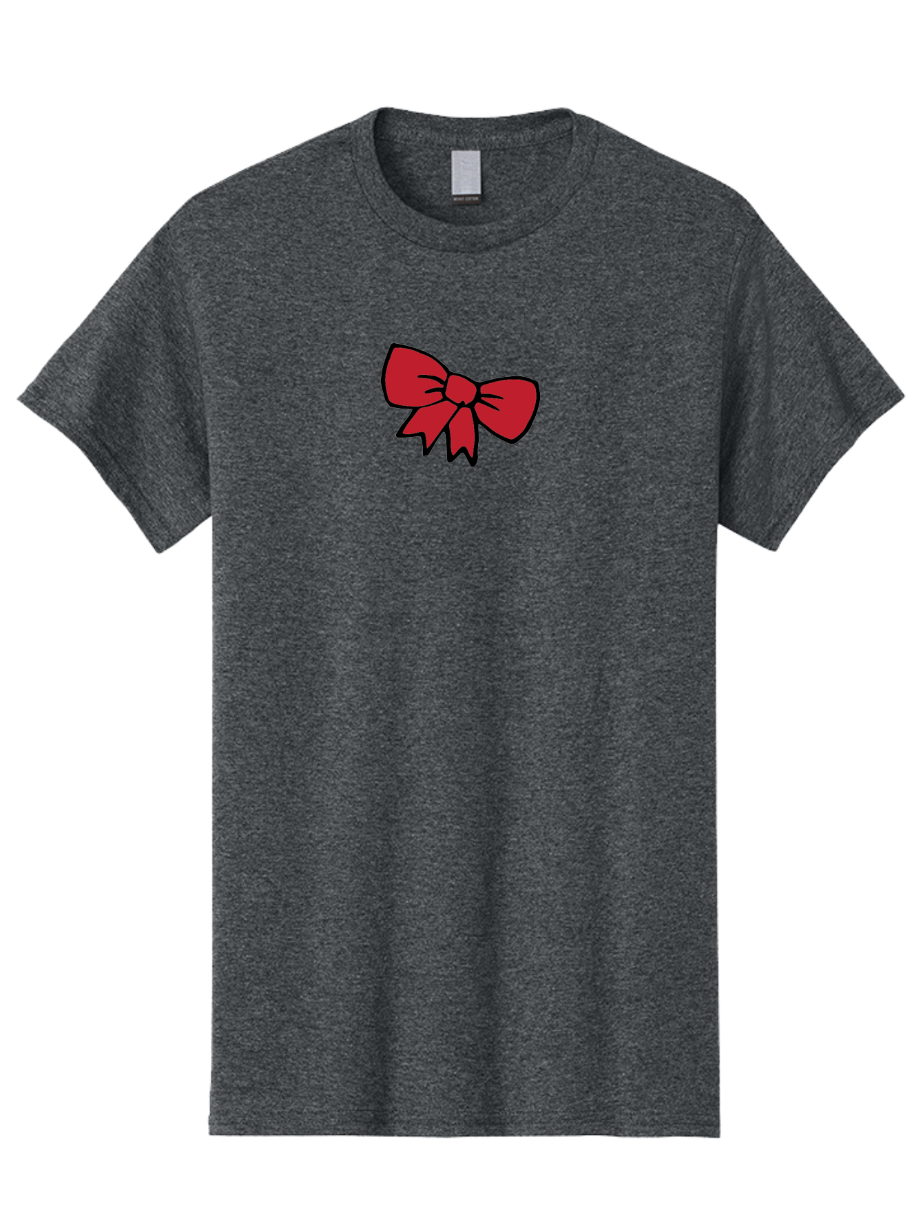 Red-Bow-3 Men'S Graphic Tee, 100% Cotton, Comfortable Casual Summer Wear, Machine Washable, Red Bow, Gift Wrapping, Festive Decor, Holiday Theme, Decorative Element, Cartoon Illustration, Simple Design Aab068 7